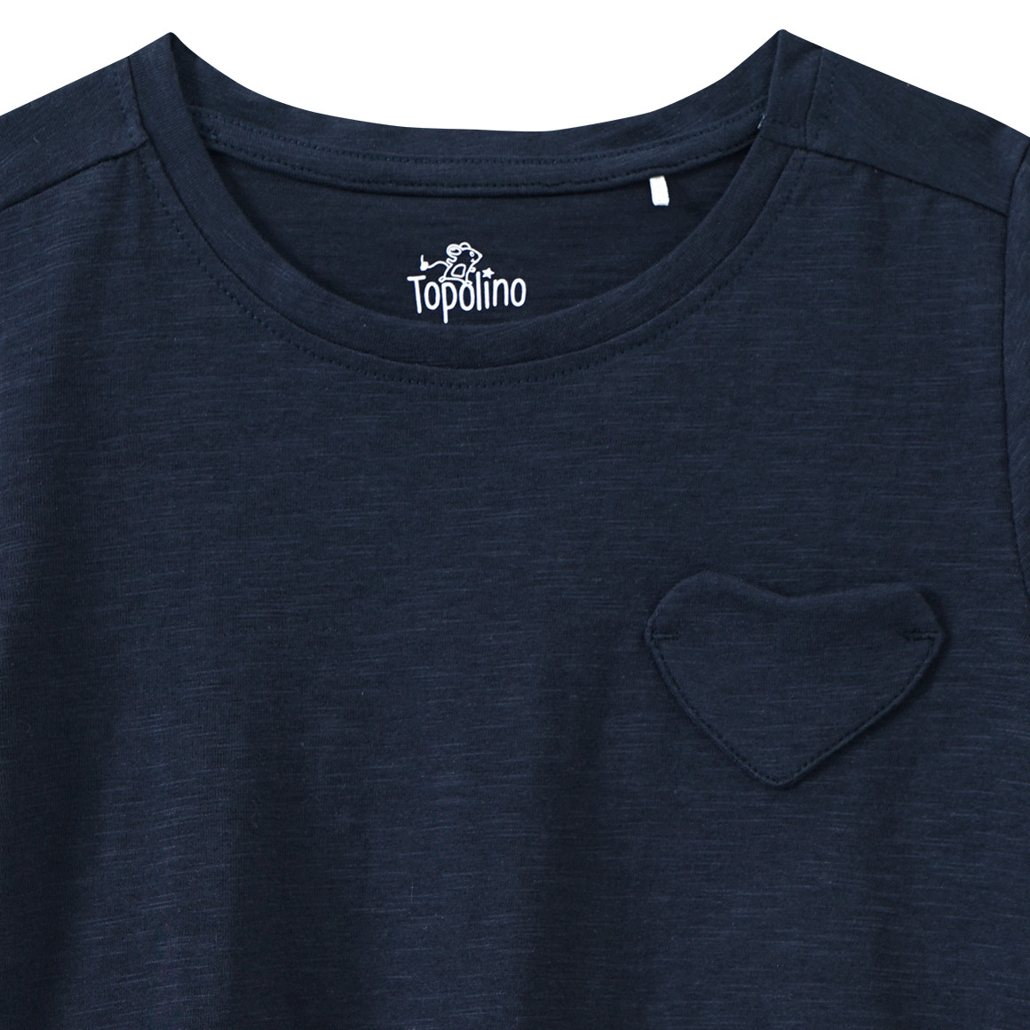 Mädchen T-Shirt mit Herz-Tasche