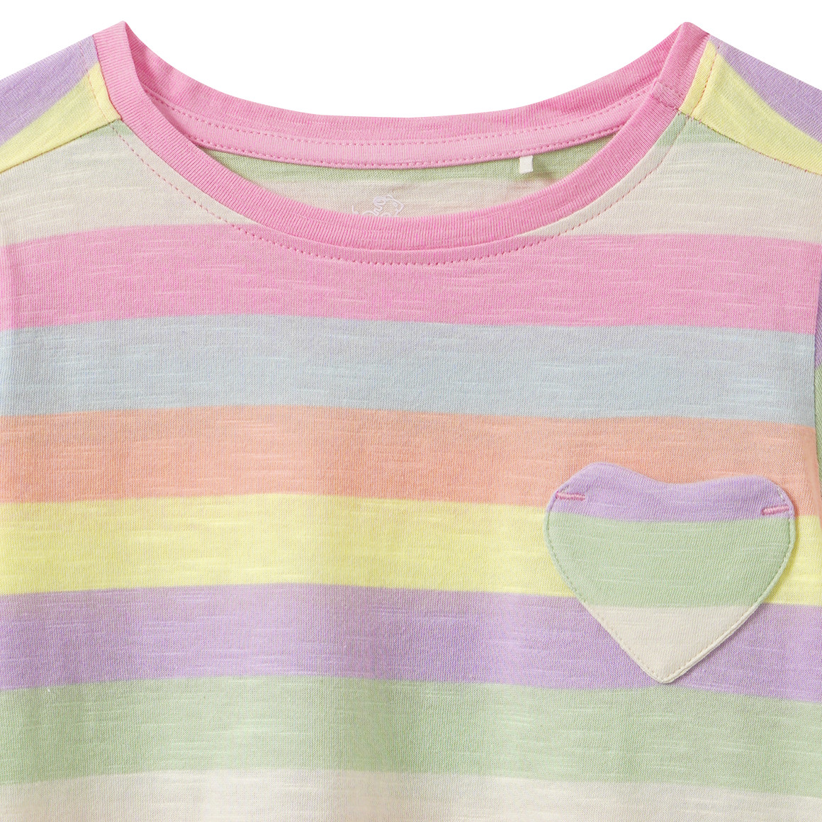 Mädchen T-Shirt mit Herz-Tasche