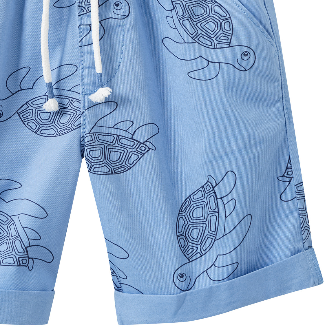 Jungen Shorts mit Schildkröten-Motiven