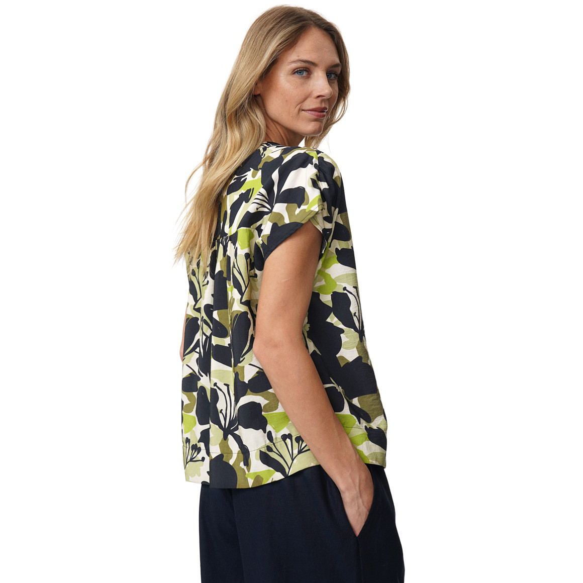 Damen Bluse mit Allover-Muster