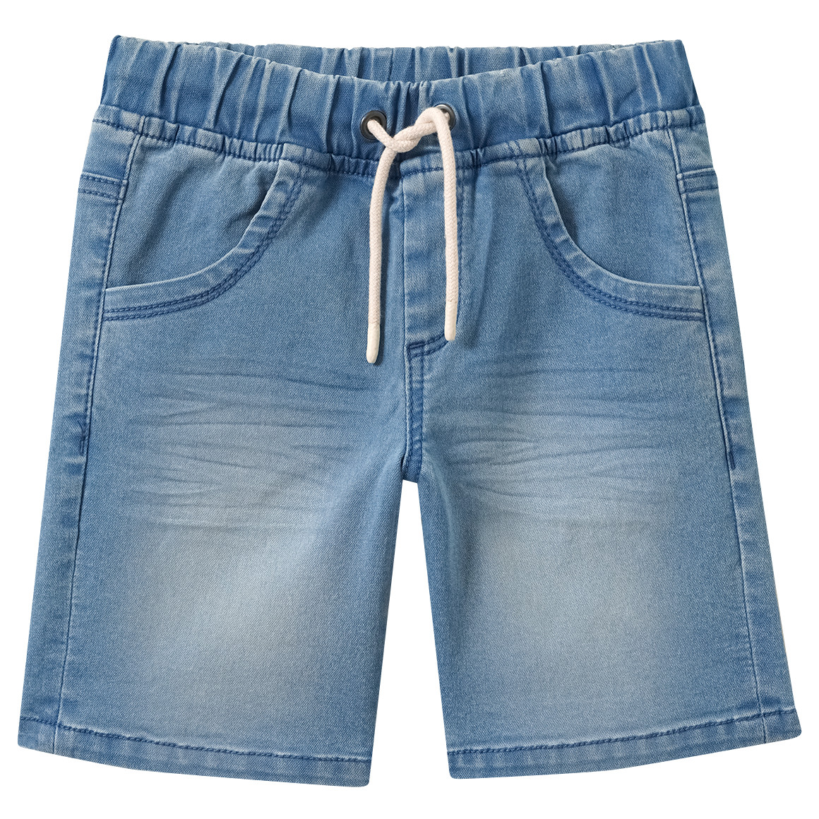 Jungen Jeansshorts mit Tunnelzug