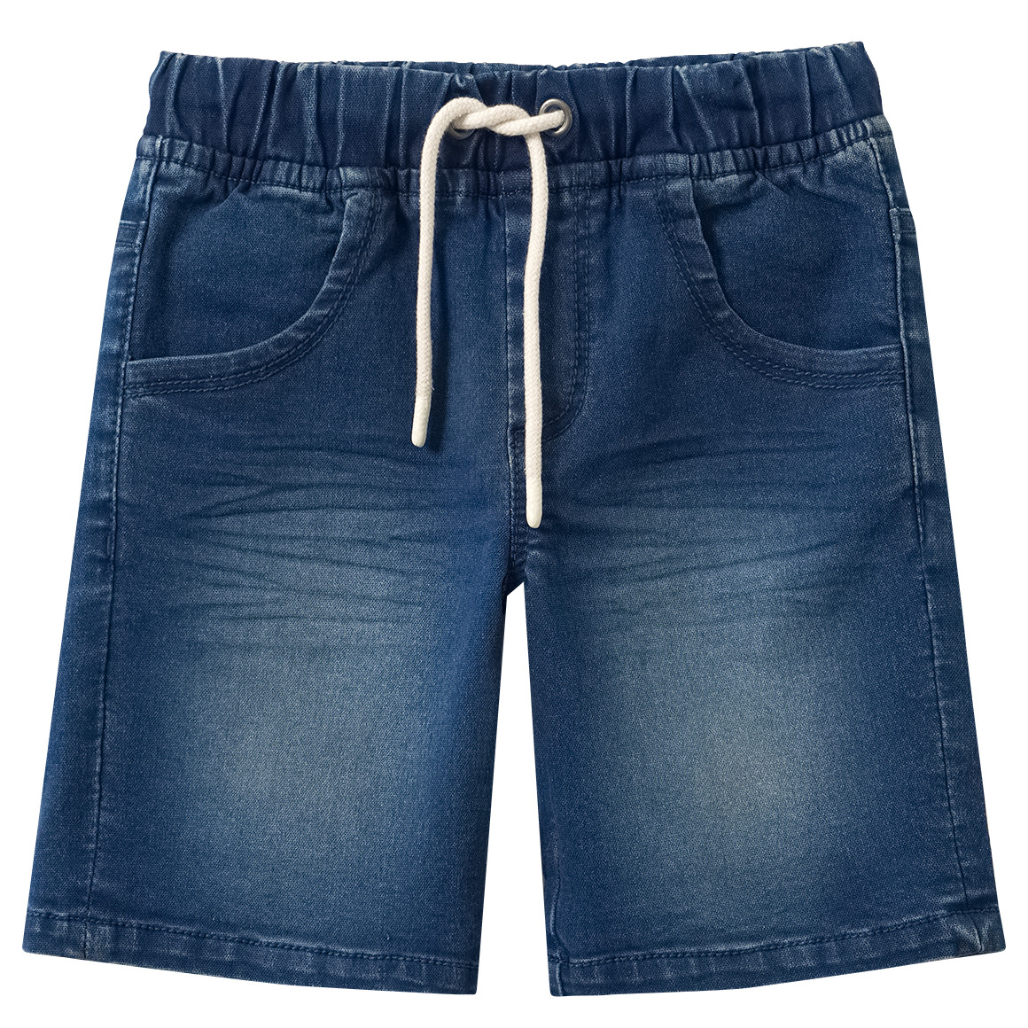Jungen Jeansshorts mit Tunnelzug