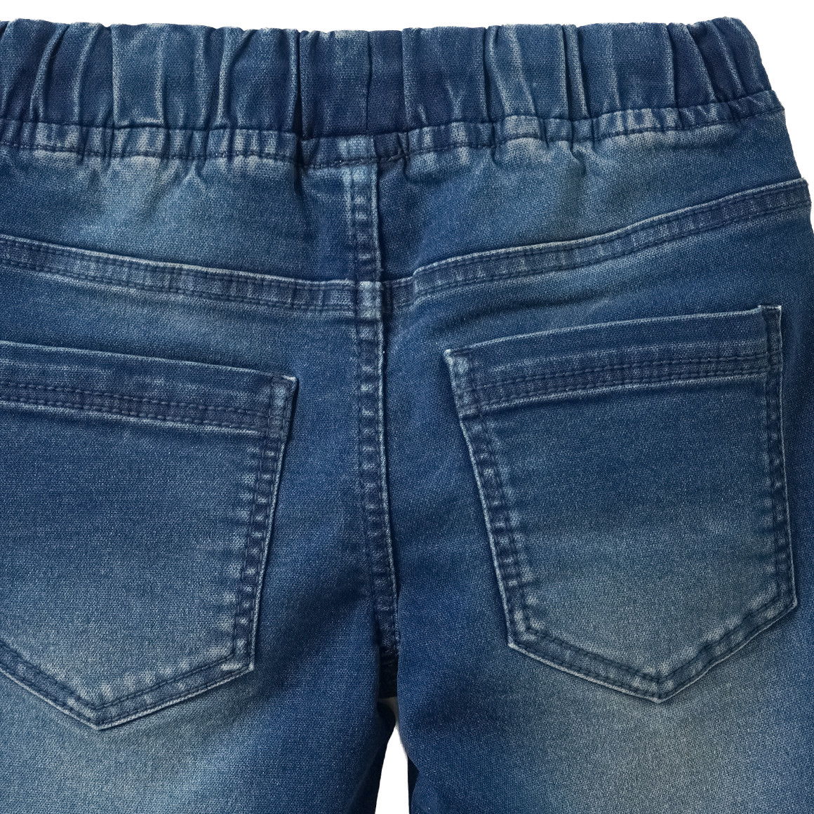 Jungen Jeansshorts mit Tunnelzug