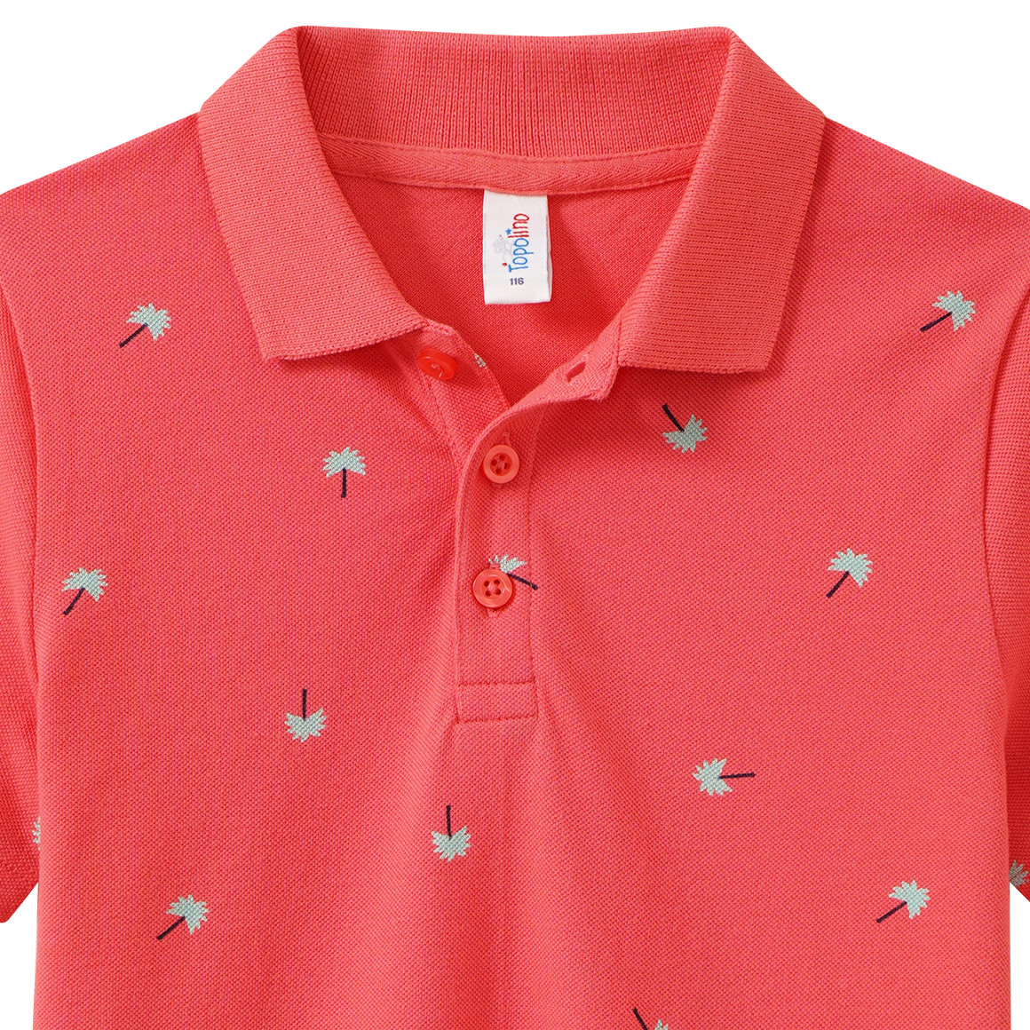 Jungen Poloshirt mit Allover-Print