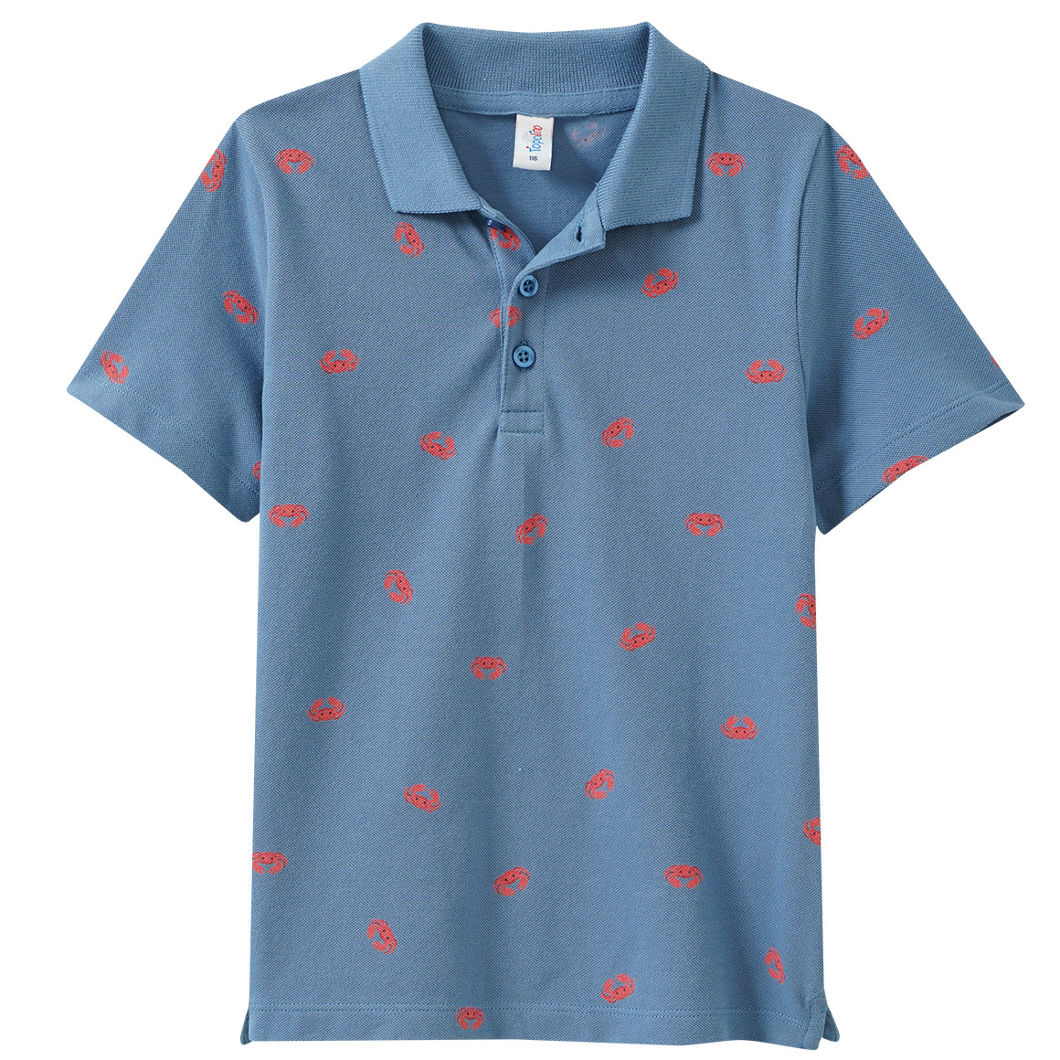 Jungen Poloshirt mit Allover-Print