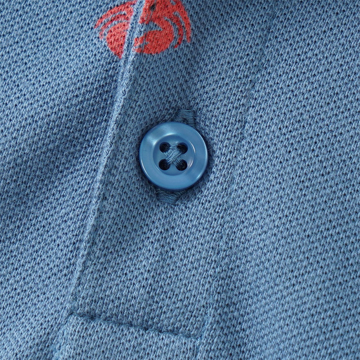 Jungen Poloshirt mit Allover-Print