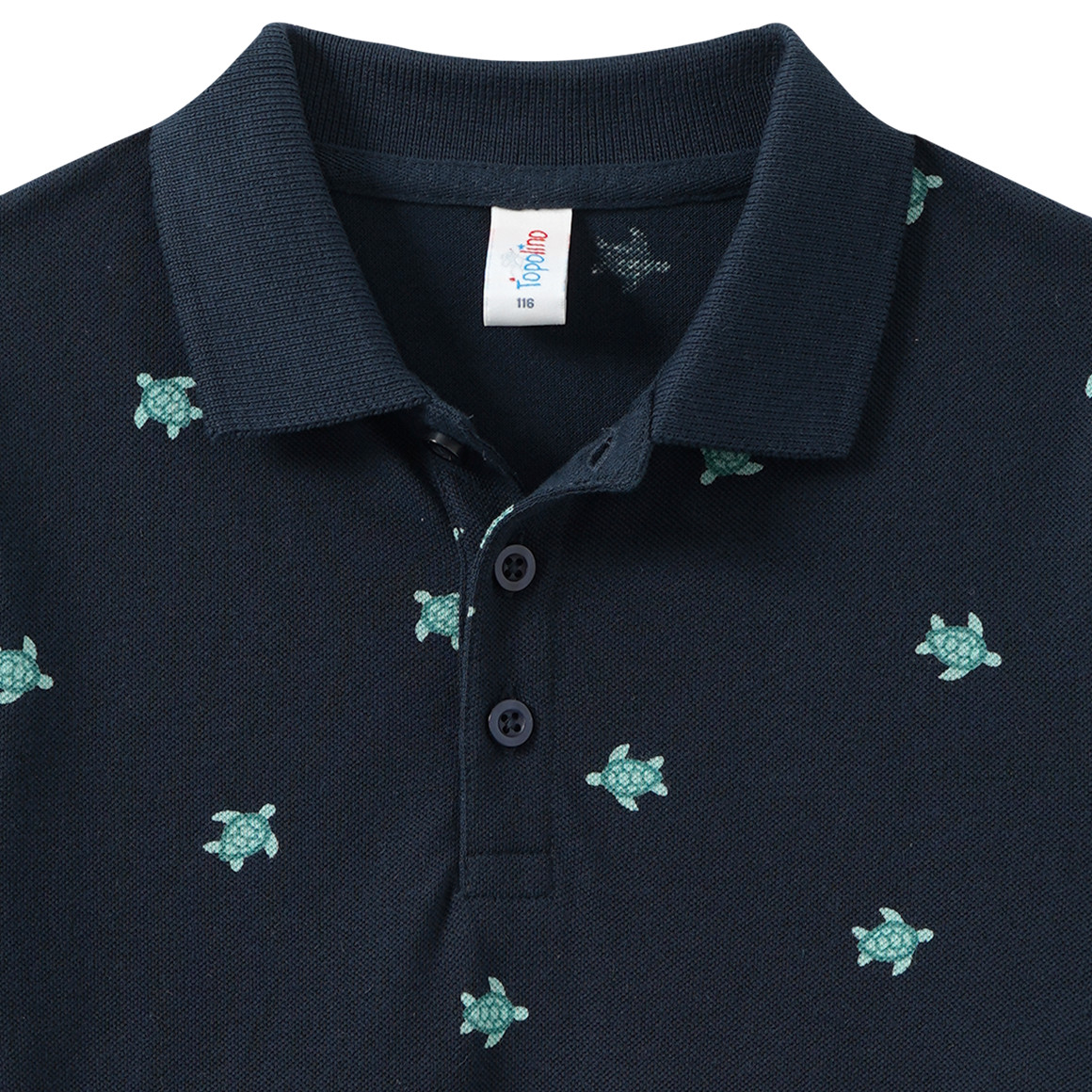 Jungen Poloshirt mit Allover-Print