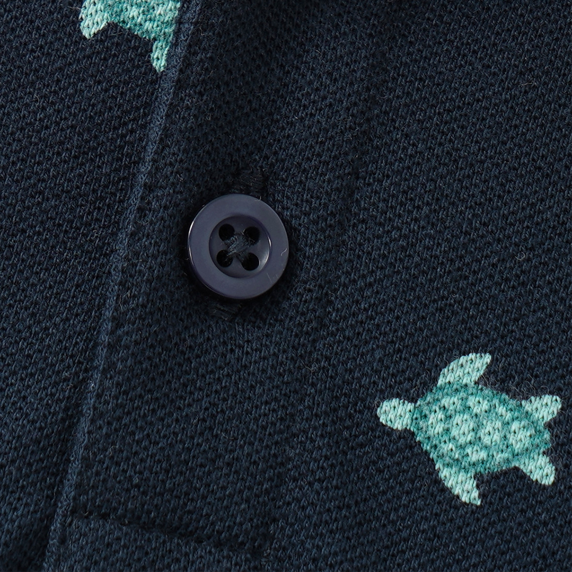 Jungen Poloshirt mit Allover-Print