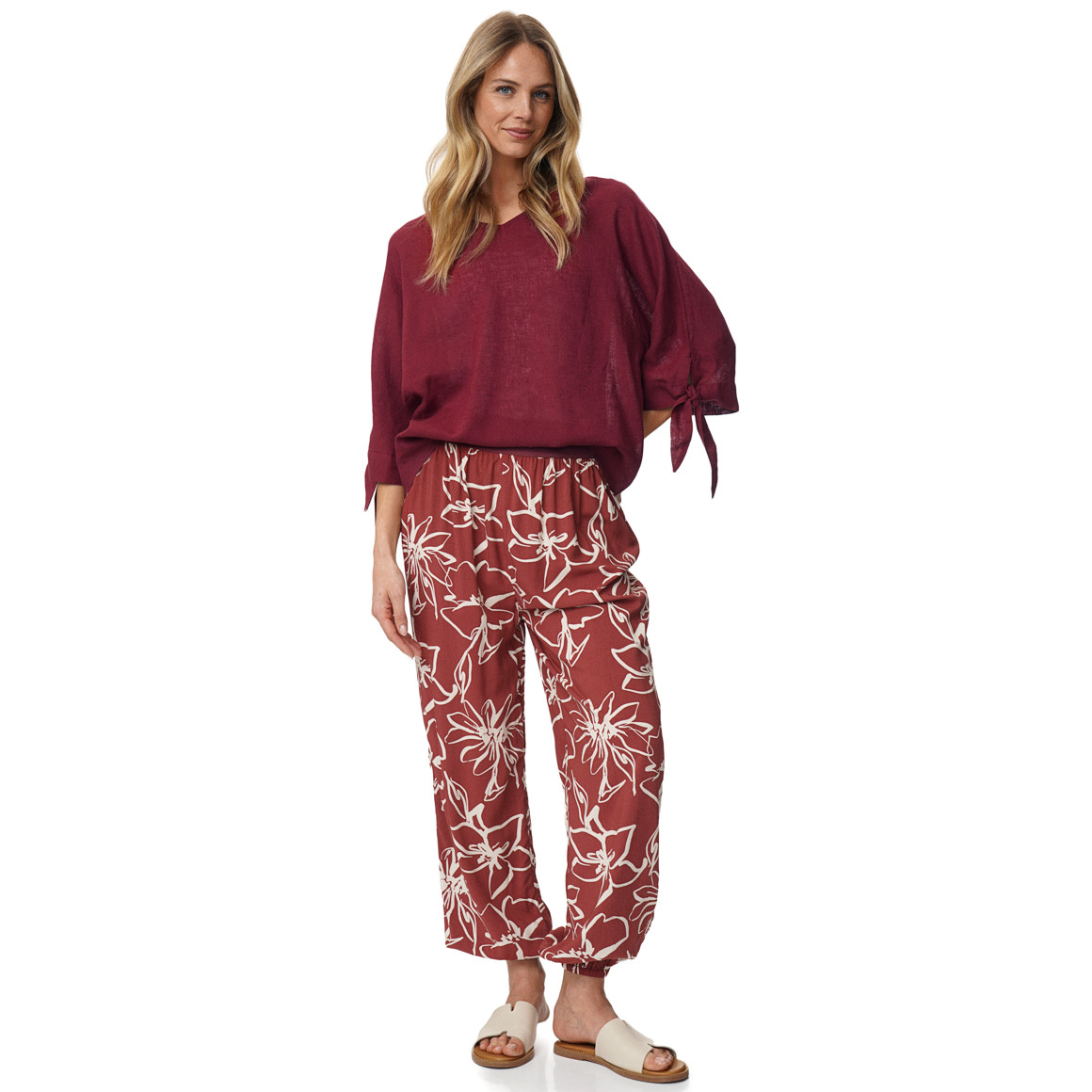 Damen Hose mit Webbund