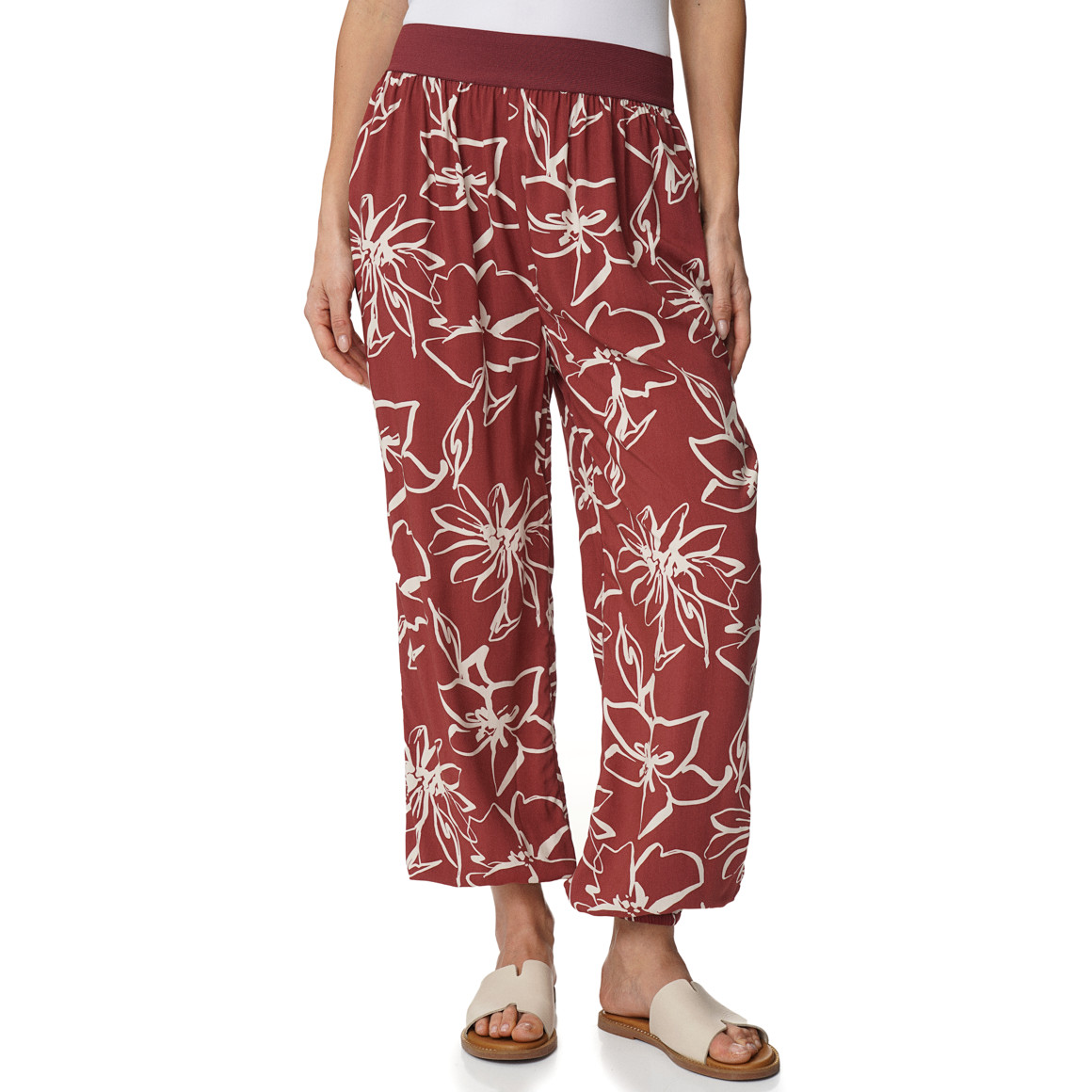 Damen Hose mit Webbund