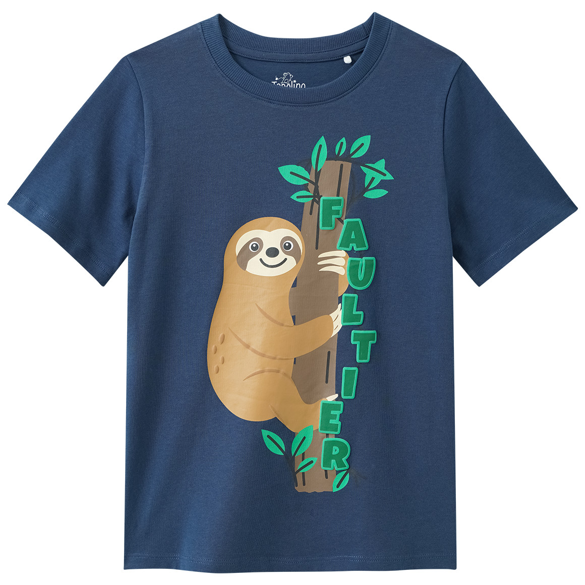 Kinder T-Shirt mit Faultier-Motiv