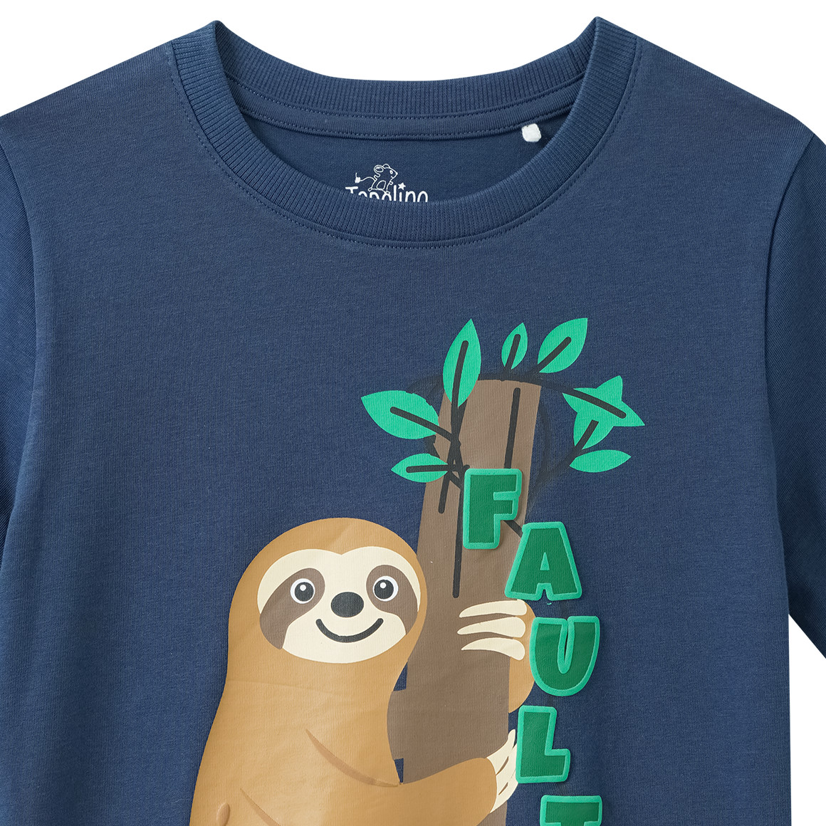 Kinder T-Shirt mit Faultier-Motiv