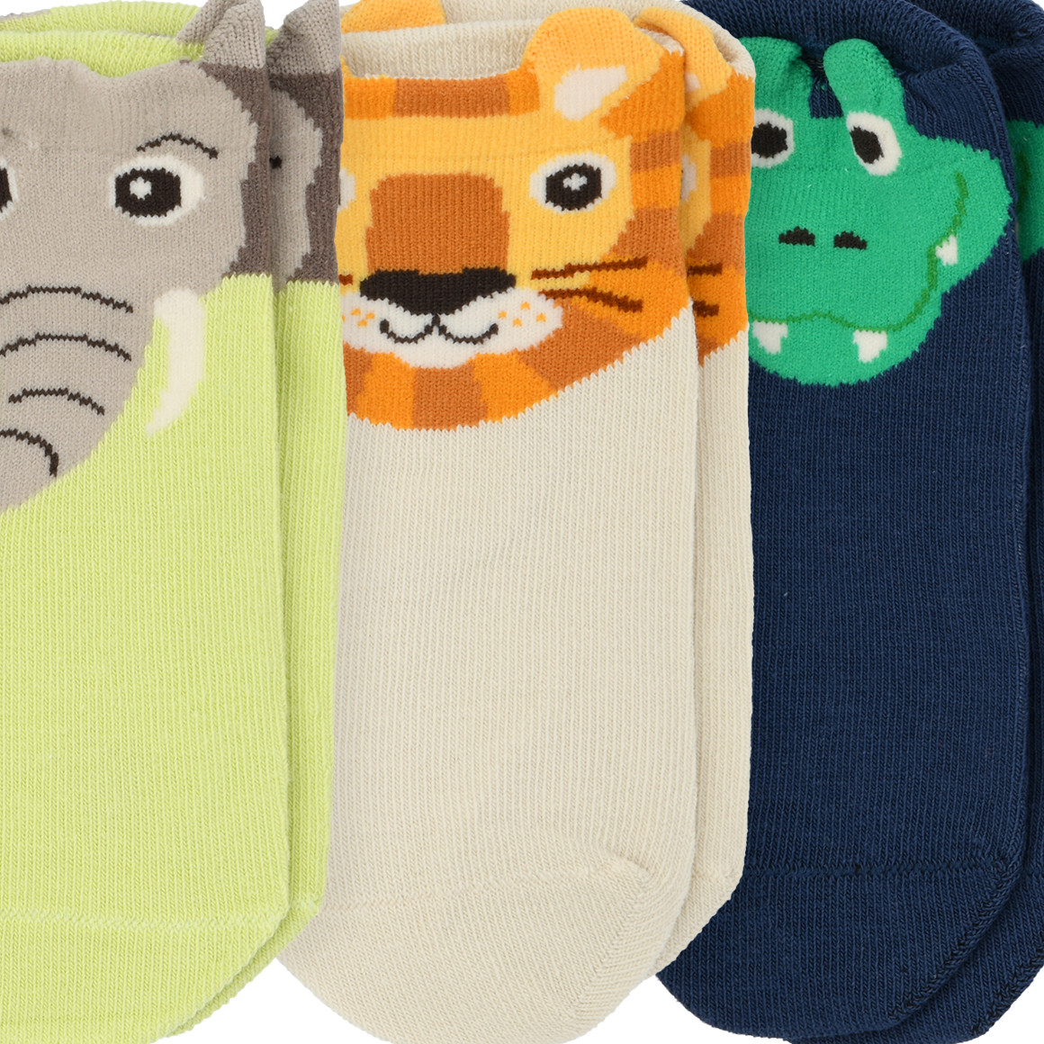5 Paar Kinder Sneaker mit Tier-Motiven