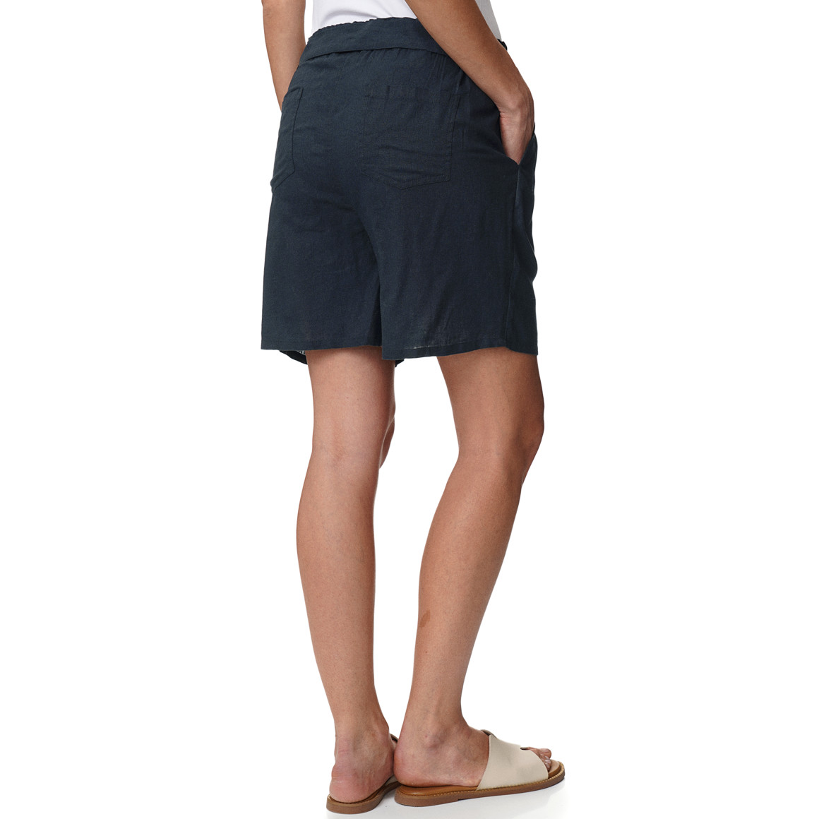 Damen Shorts mit Bindegürtel