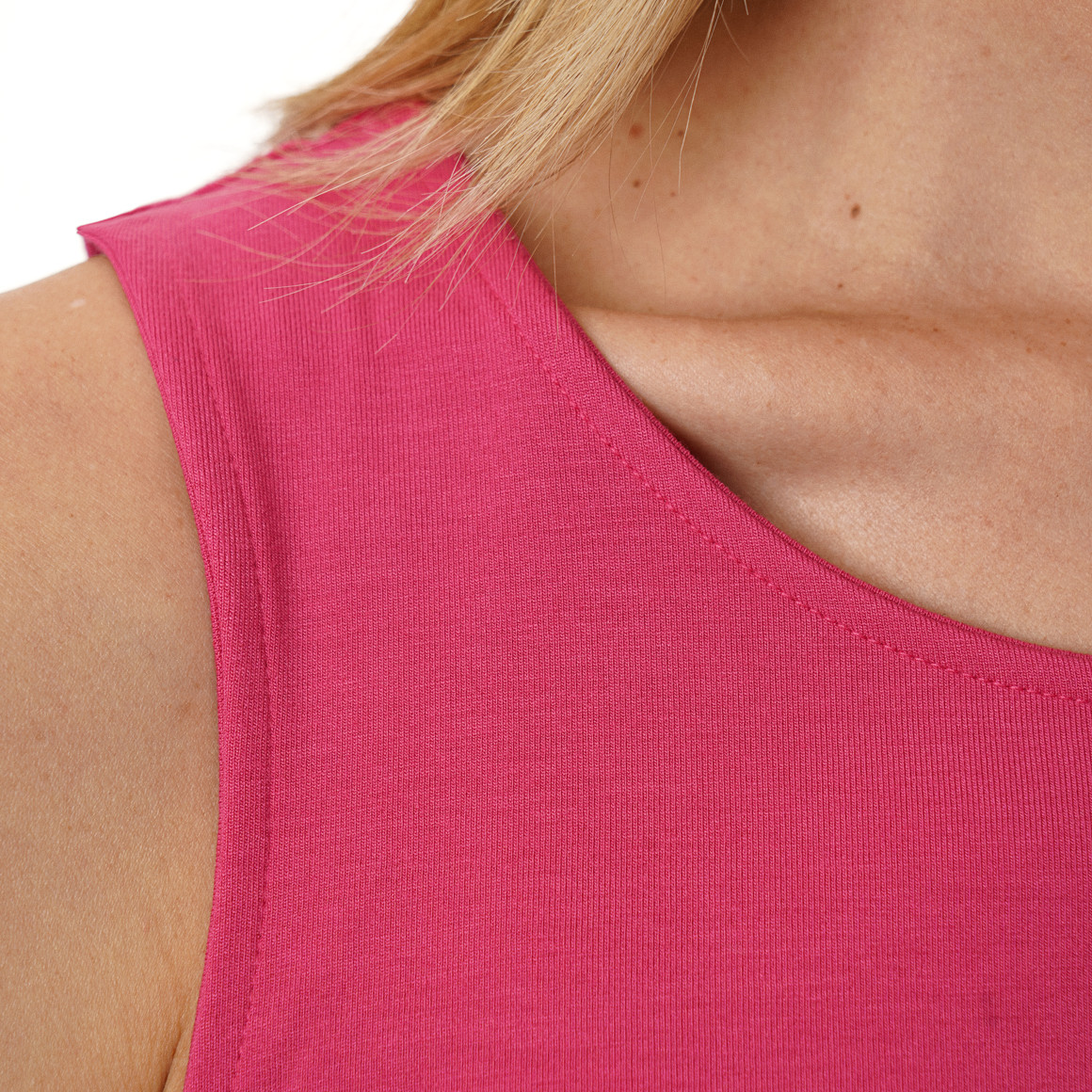 Damen Top in Unifarben