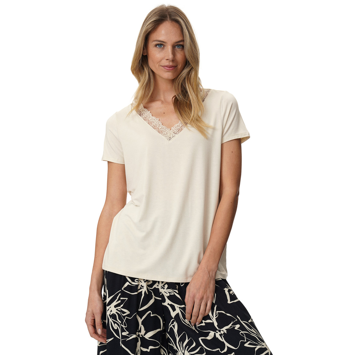 Damen T-Shirt mit Spitze