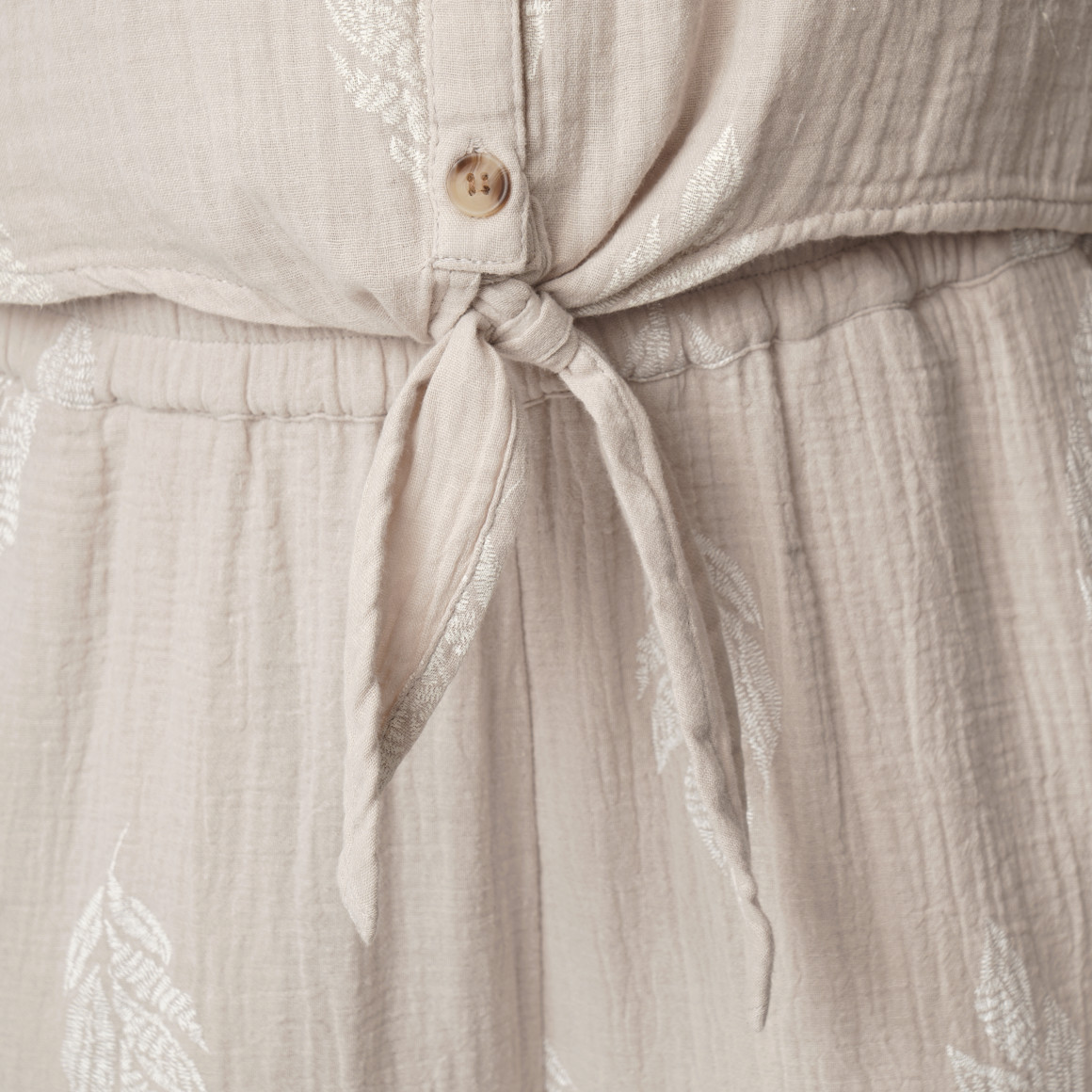 Damen Musselin-Bluse mit Allover-Muster