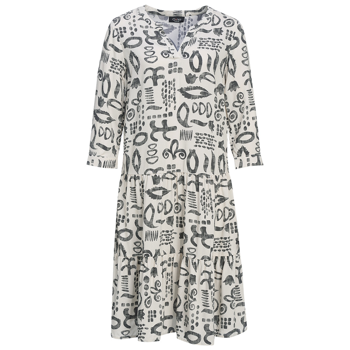 Damen Kleid mit Allover-Muster