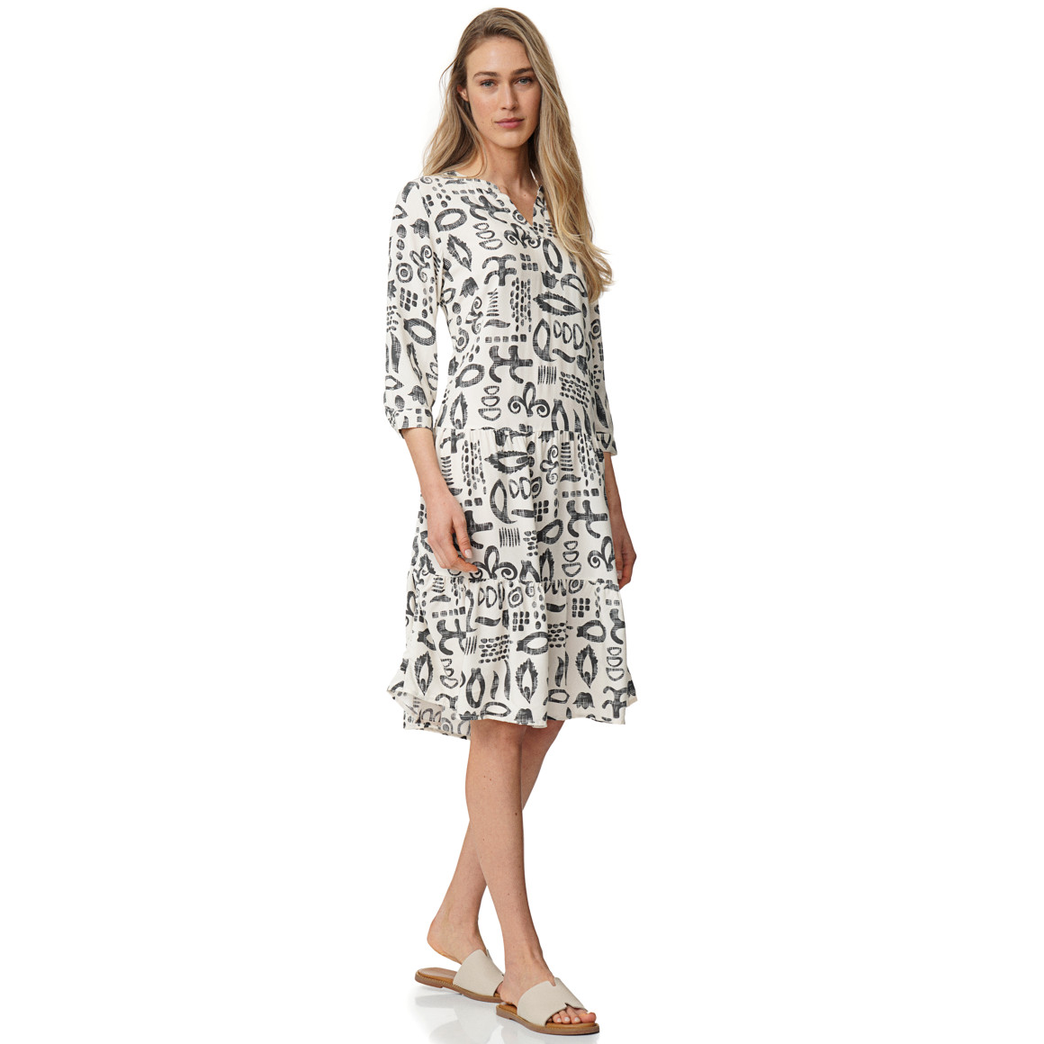 Damen Kleid mit Allover-Muster