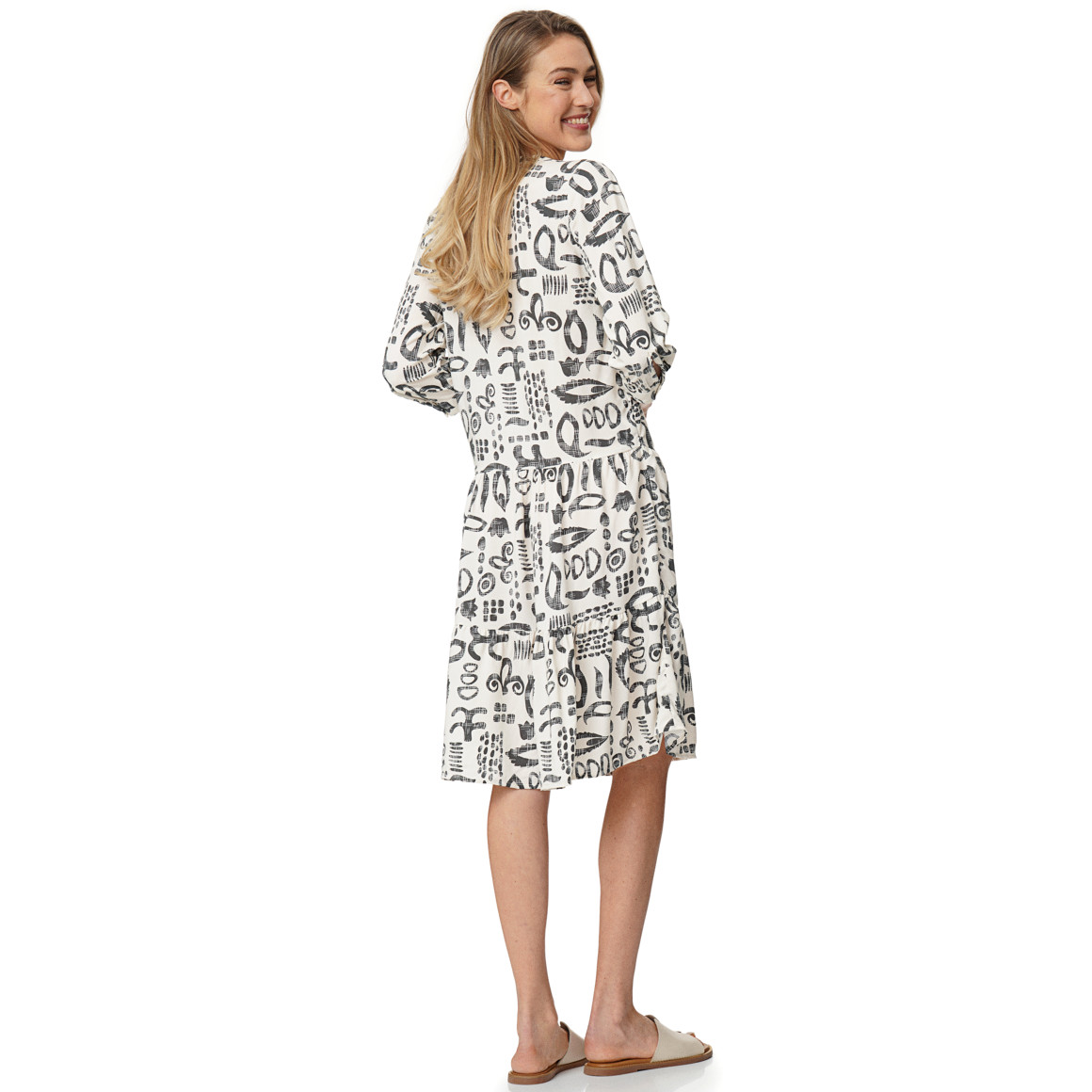 Damen Kleid mit Allover-Muster