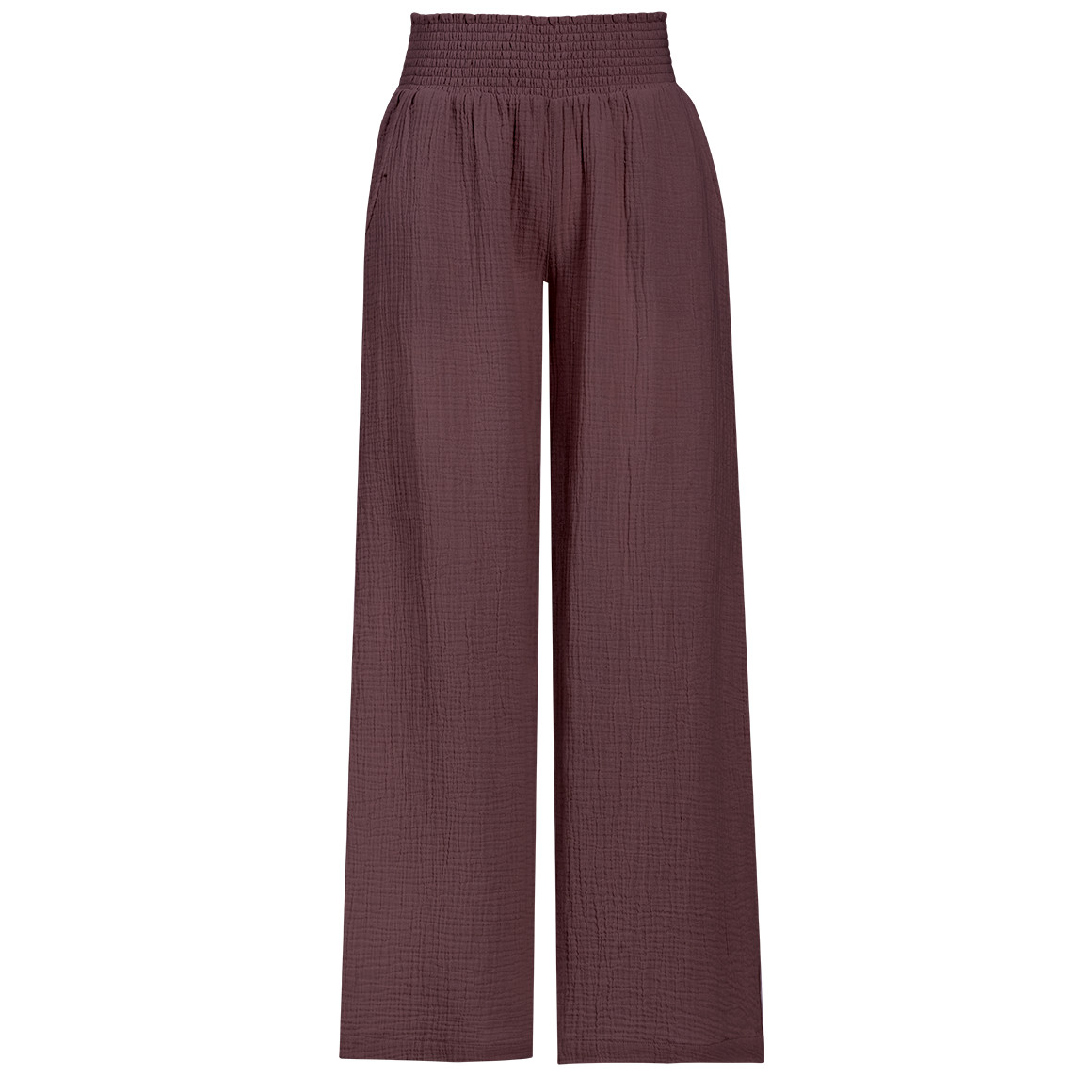 Damen Musselin-Hose mit Elastikbund