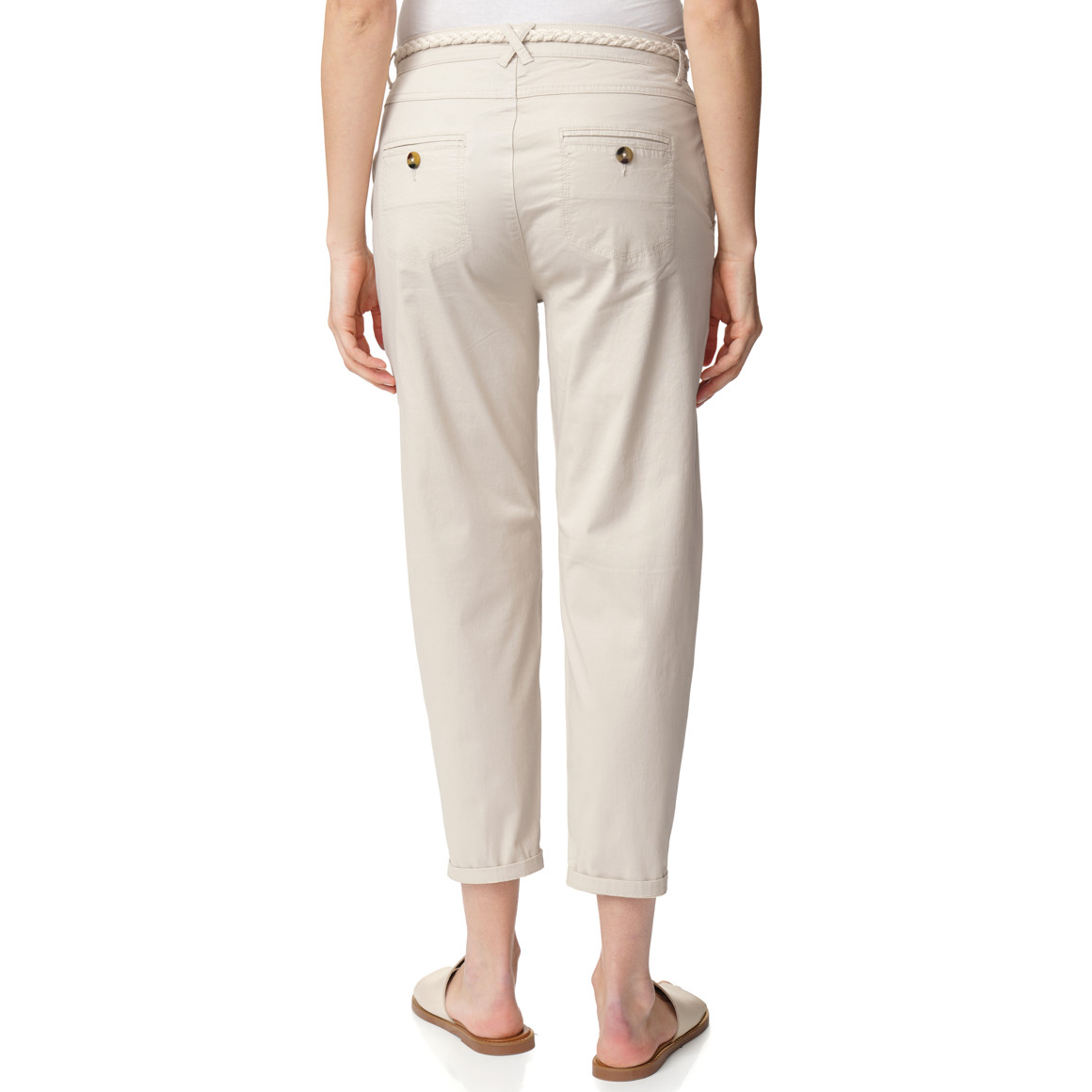 Damen Hose mit Zopf-Gürtel