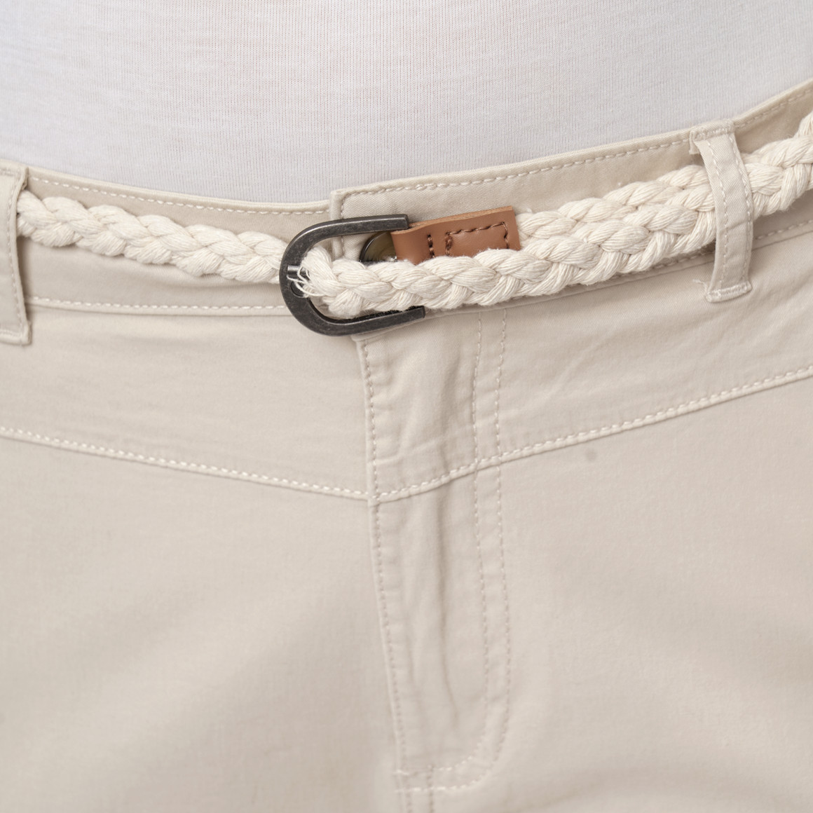 Damen Hose mit Zopf-Gürtel