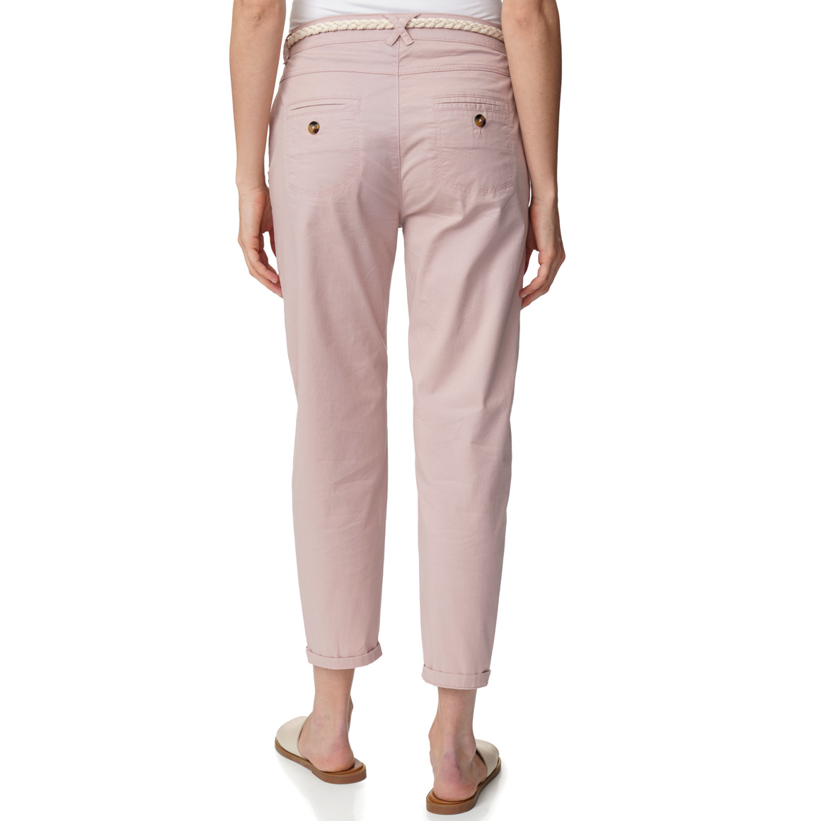 Damen Hose mit Zopf-Gürtel