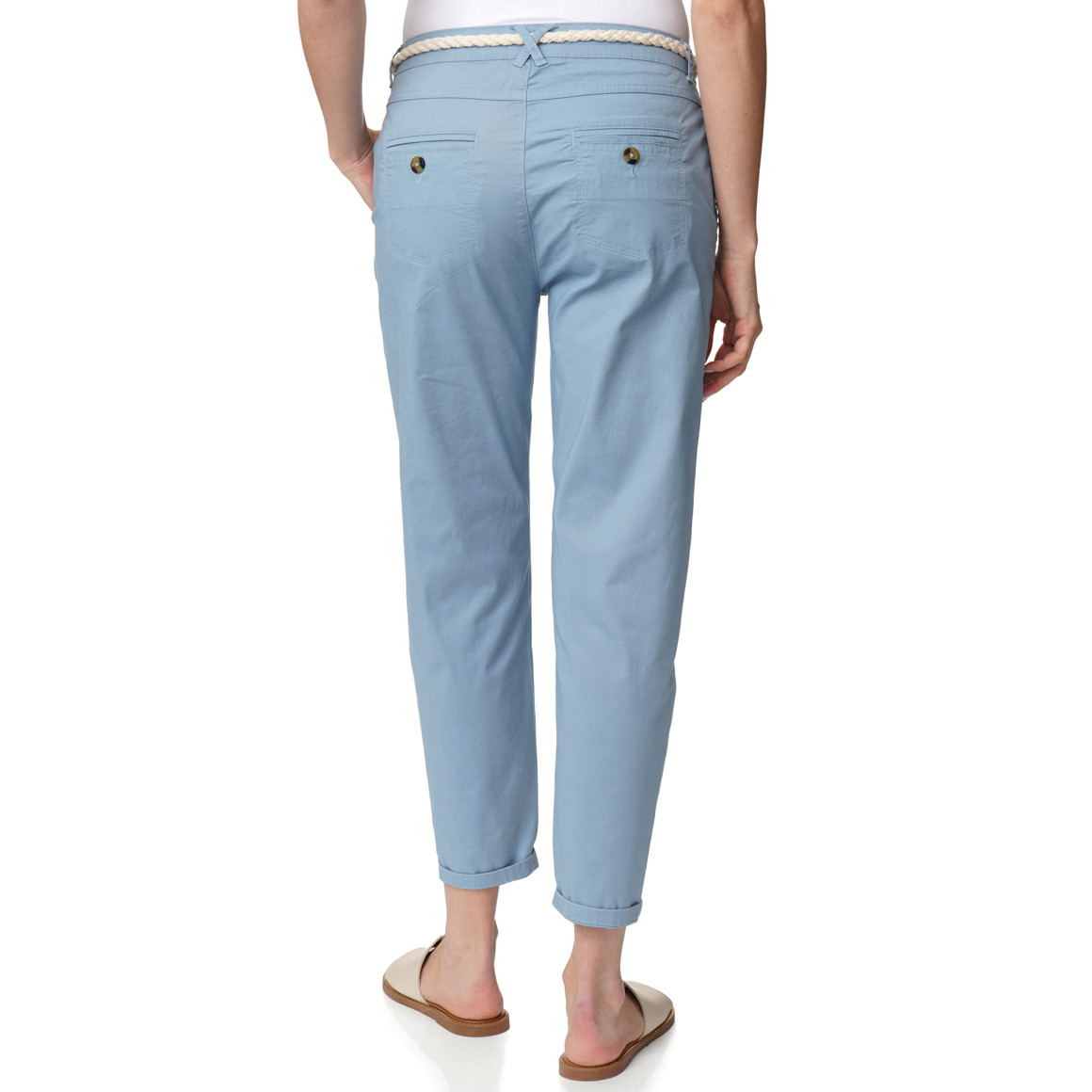 Damen Hose mit Zopf-Gürtel