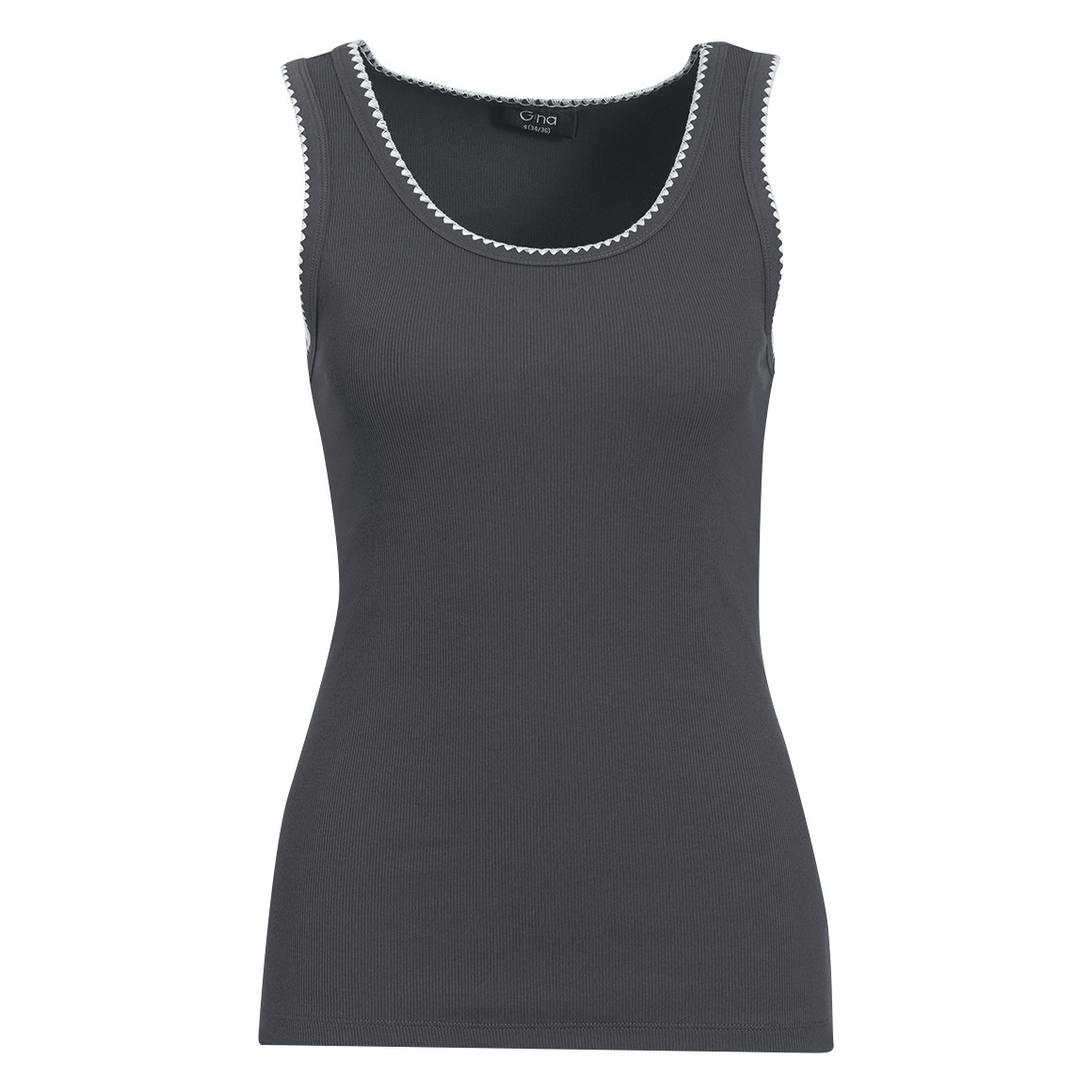 Damen Top mit Rippstruktur