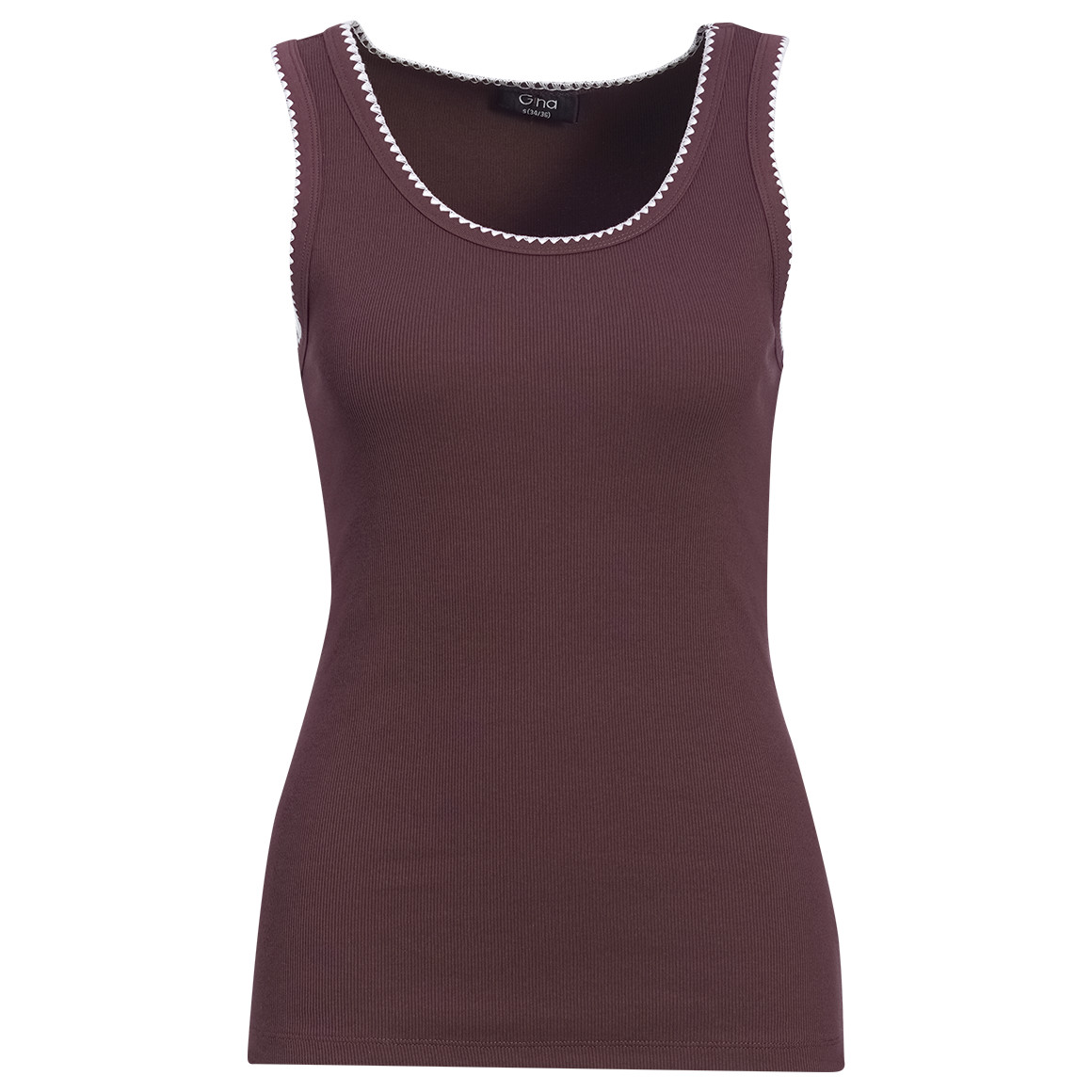 Damen Top mit Rippstruktur