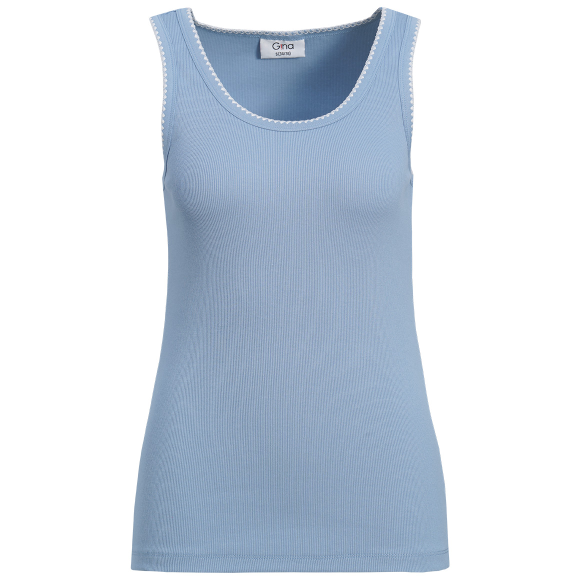 Damen Top mit Rippstruktur