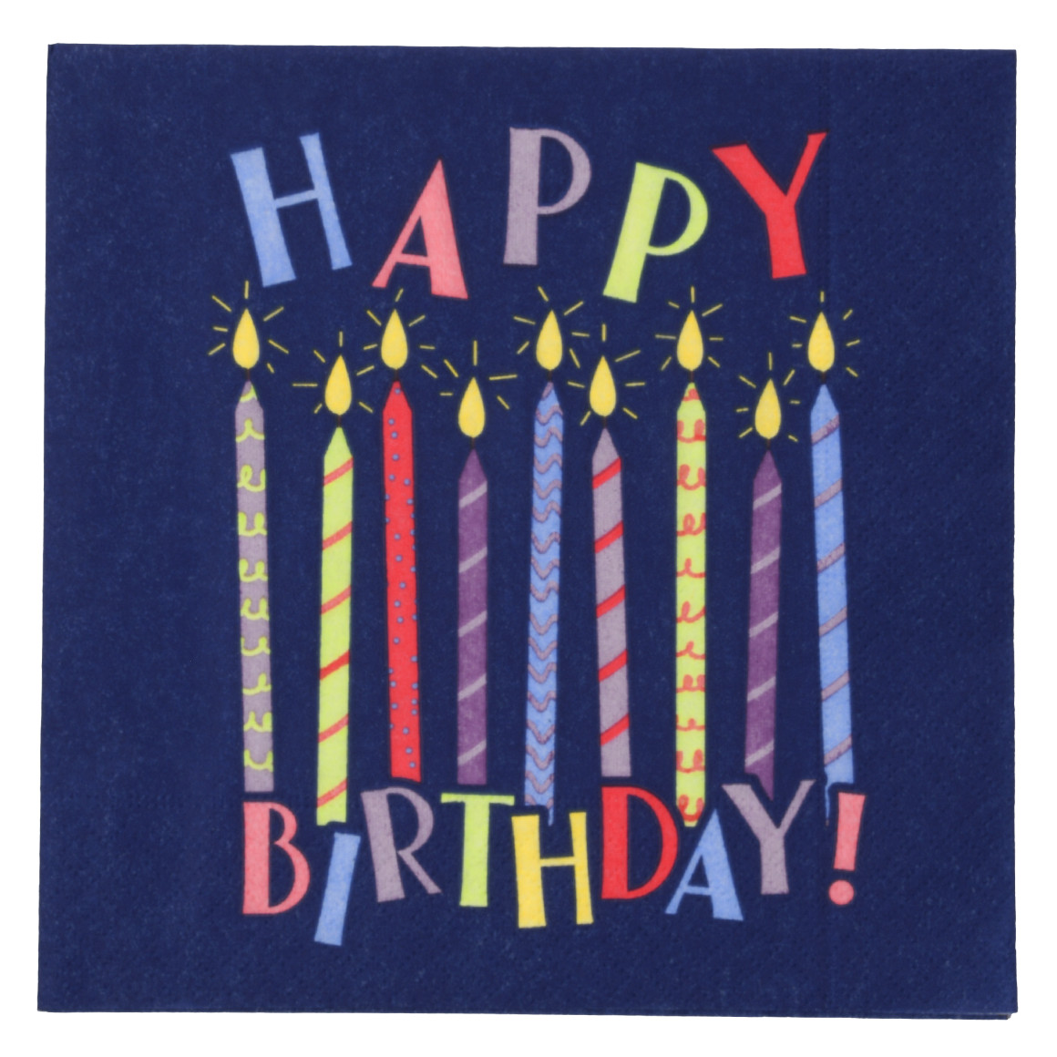 20 Servietten mit Geburtstagsmotiv
