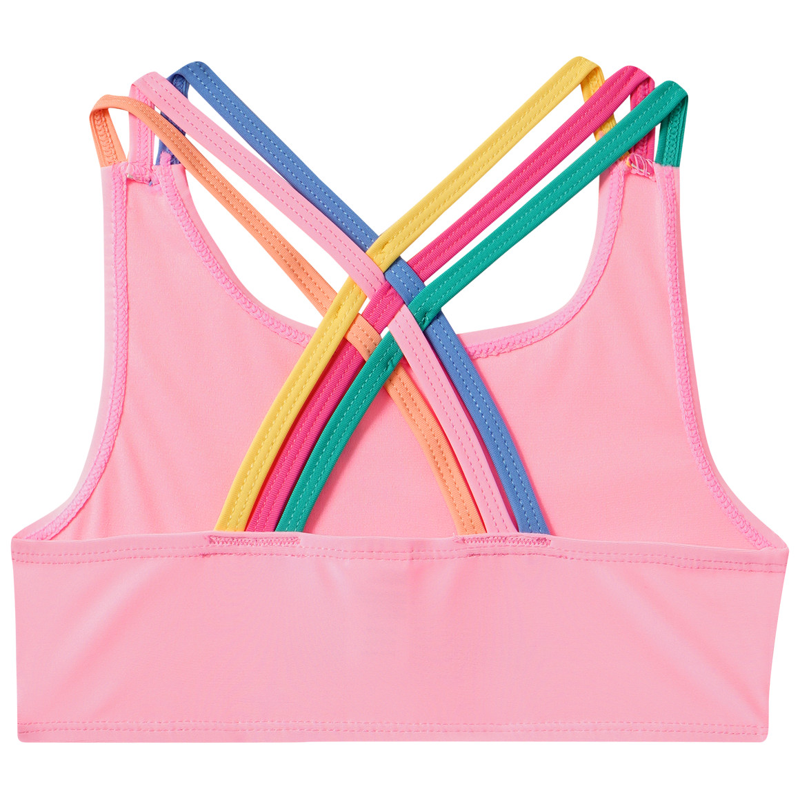 Mädchen Bikini mit bunten Trägern
