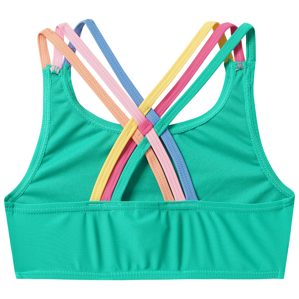 Mädchen Bikini mit bunten Trägern