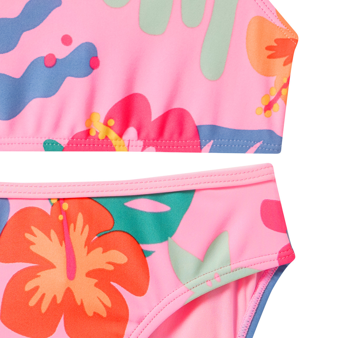 Mädchen Bikini im Tropical-Look