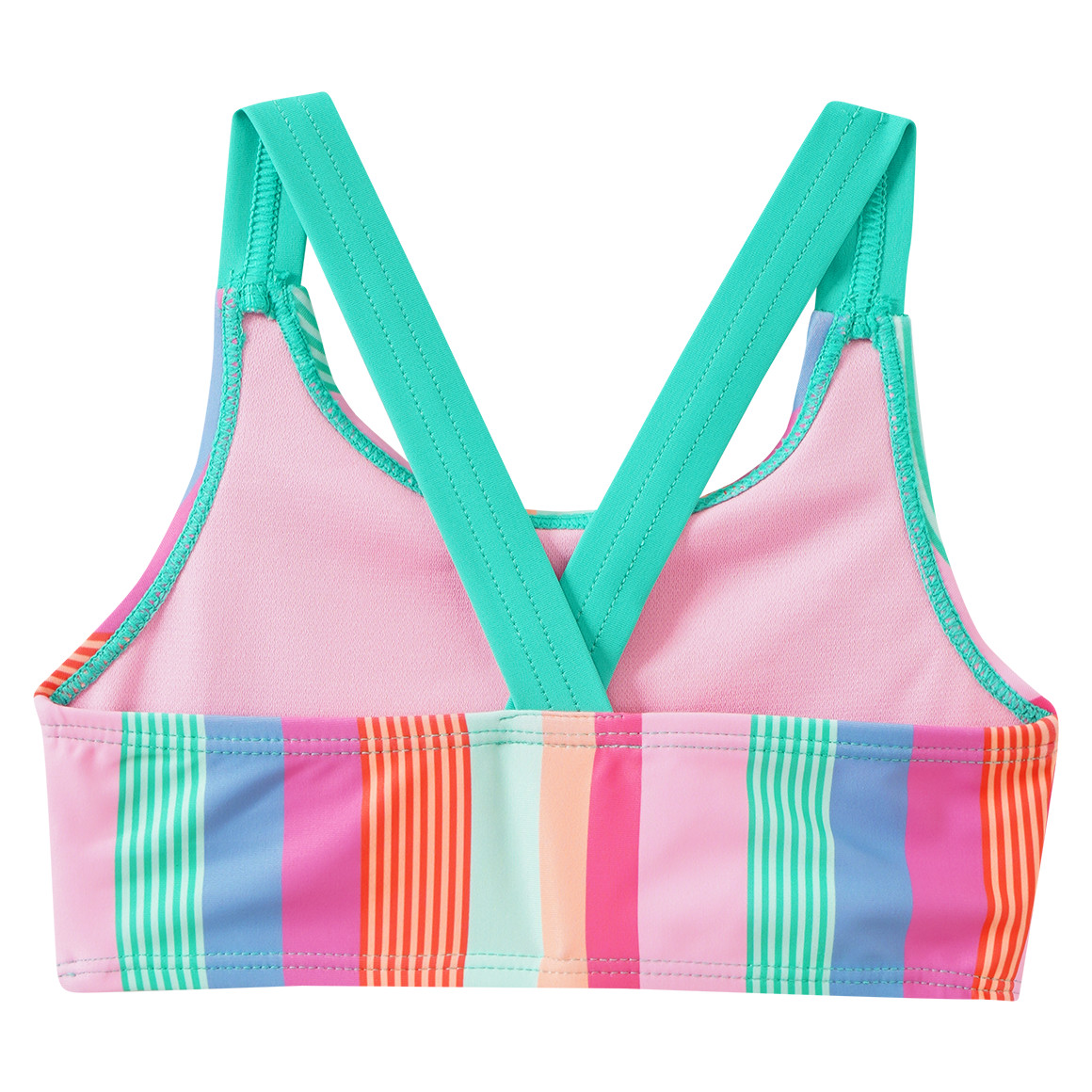 Mädchen Bikini mit bunten Streifen