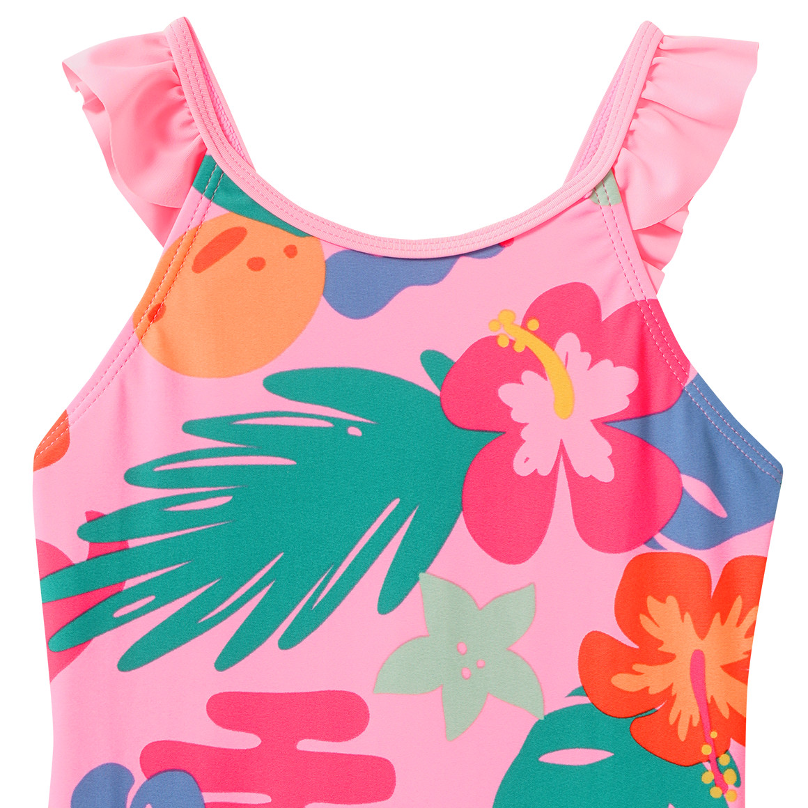Mädchen Badeanzug im Tropical-Look