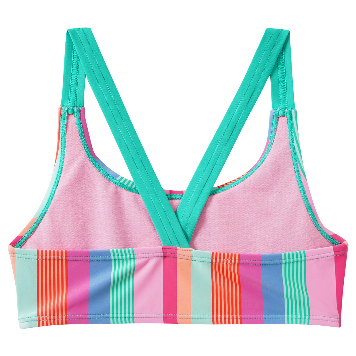 Mädchen Bikini mit bunten Streifen
