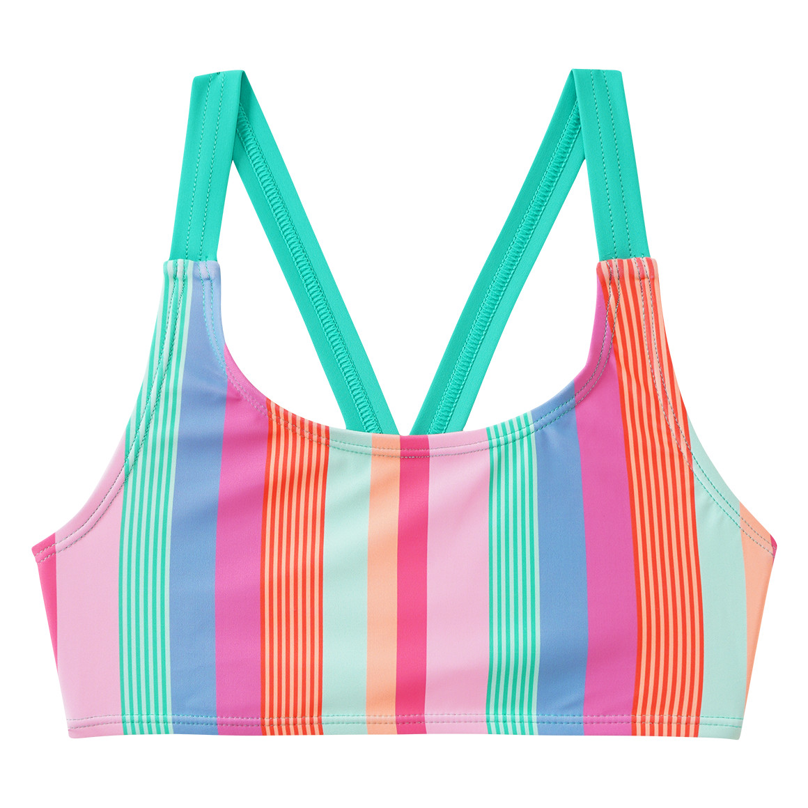 Mädchen Bikini mit bunten Streifen