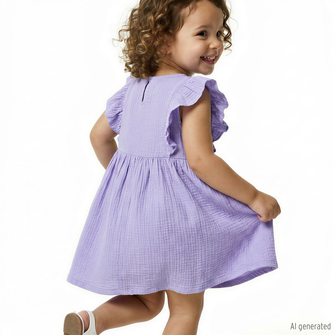 Mädchen Musselin-Kleid aus Bio-Baumwolle