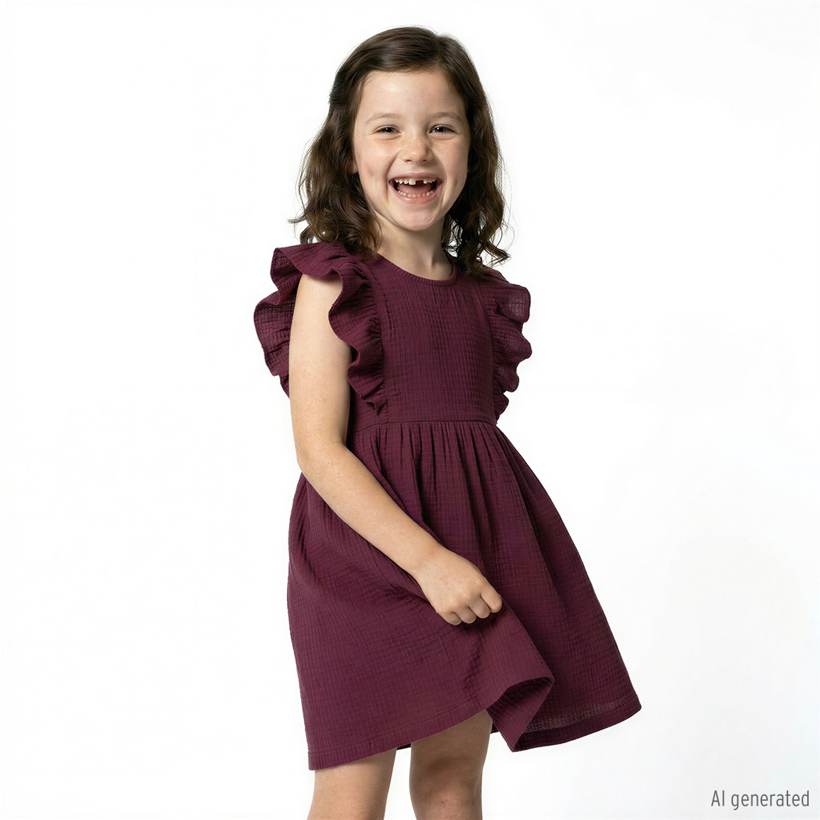 Mädchen Musselin-Kleid aus Bio-Baumwolle