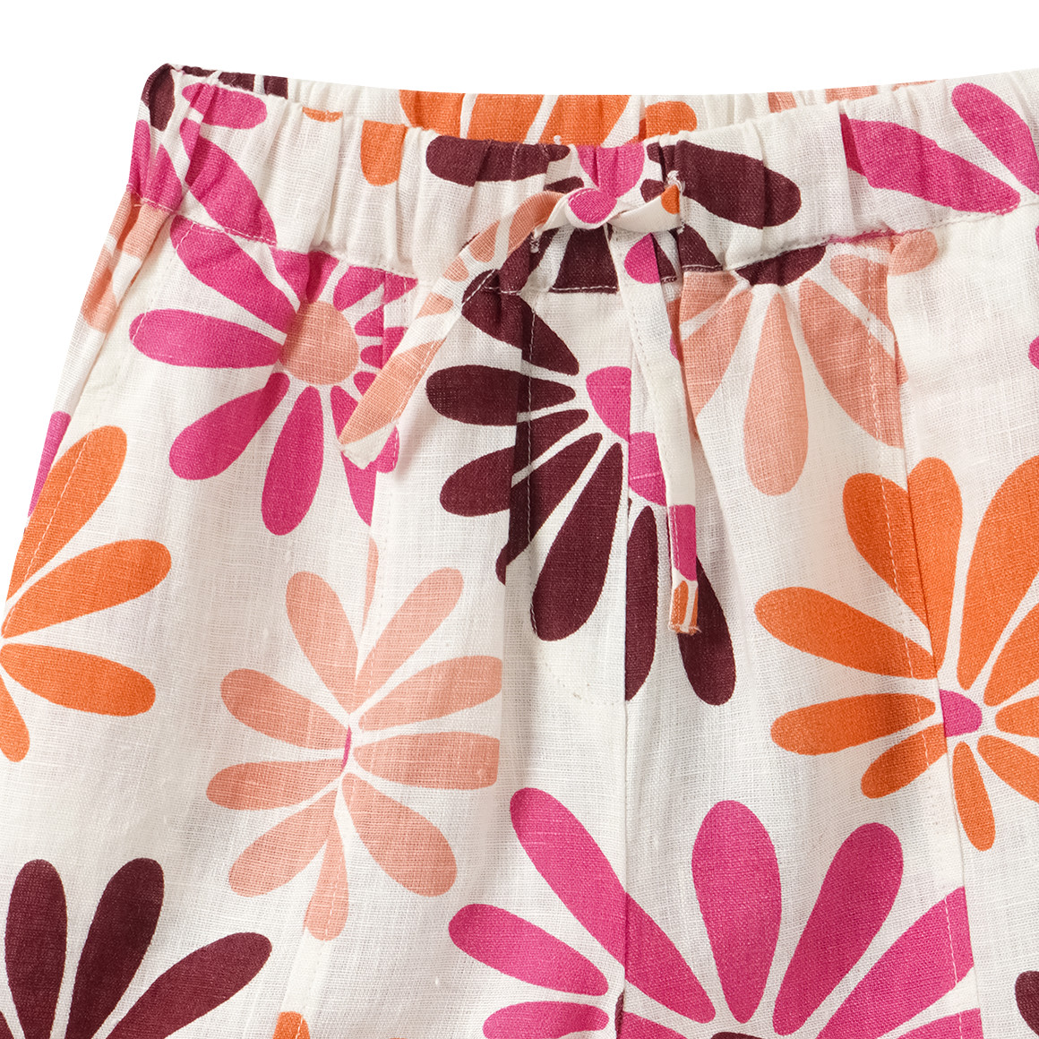 Mädchen Leinen-Shorts mit Tunnelzug