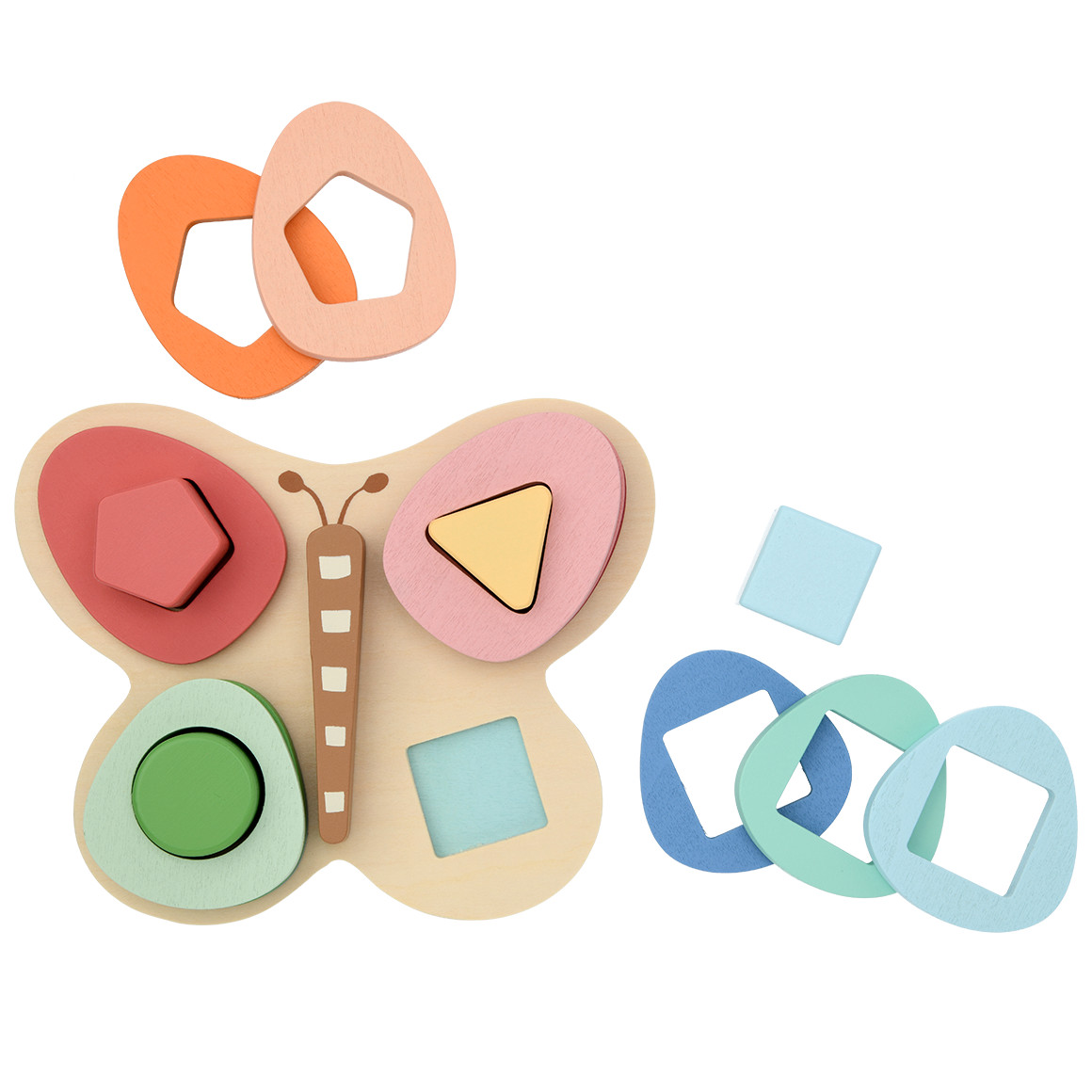 Holz-Steckspiel Schmetterling