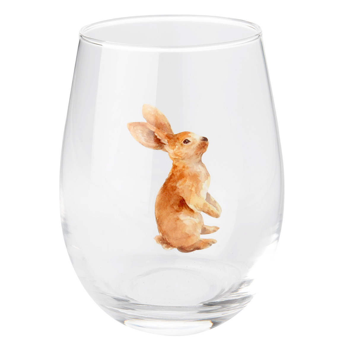 Drinkglas met haasmotief