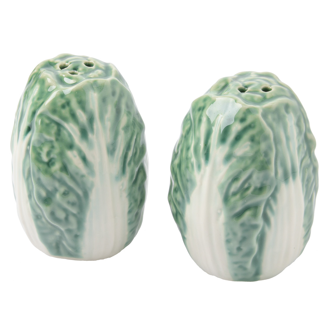 Zout- en peperstrooier in koolontwerp