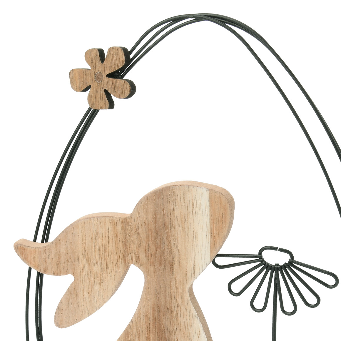 Decoratieve haas gemaakt van hout