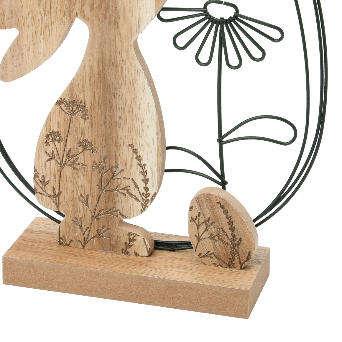 Decoratieve haas gemaakt van hout