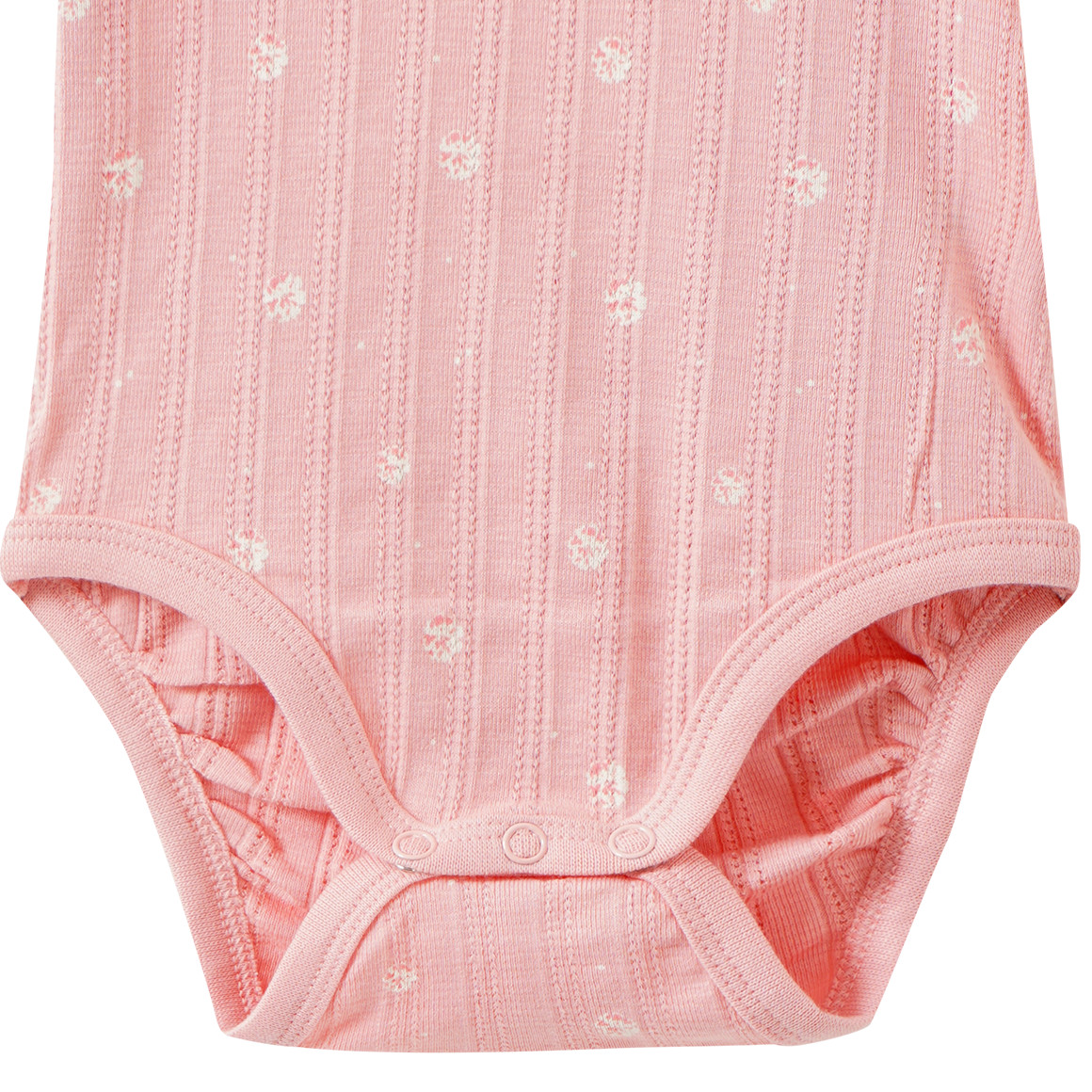 Baby Kurzarmbody mit Rippstruktur
