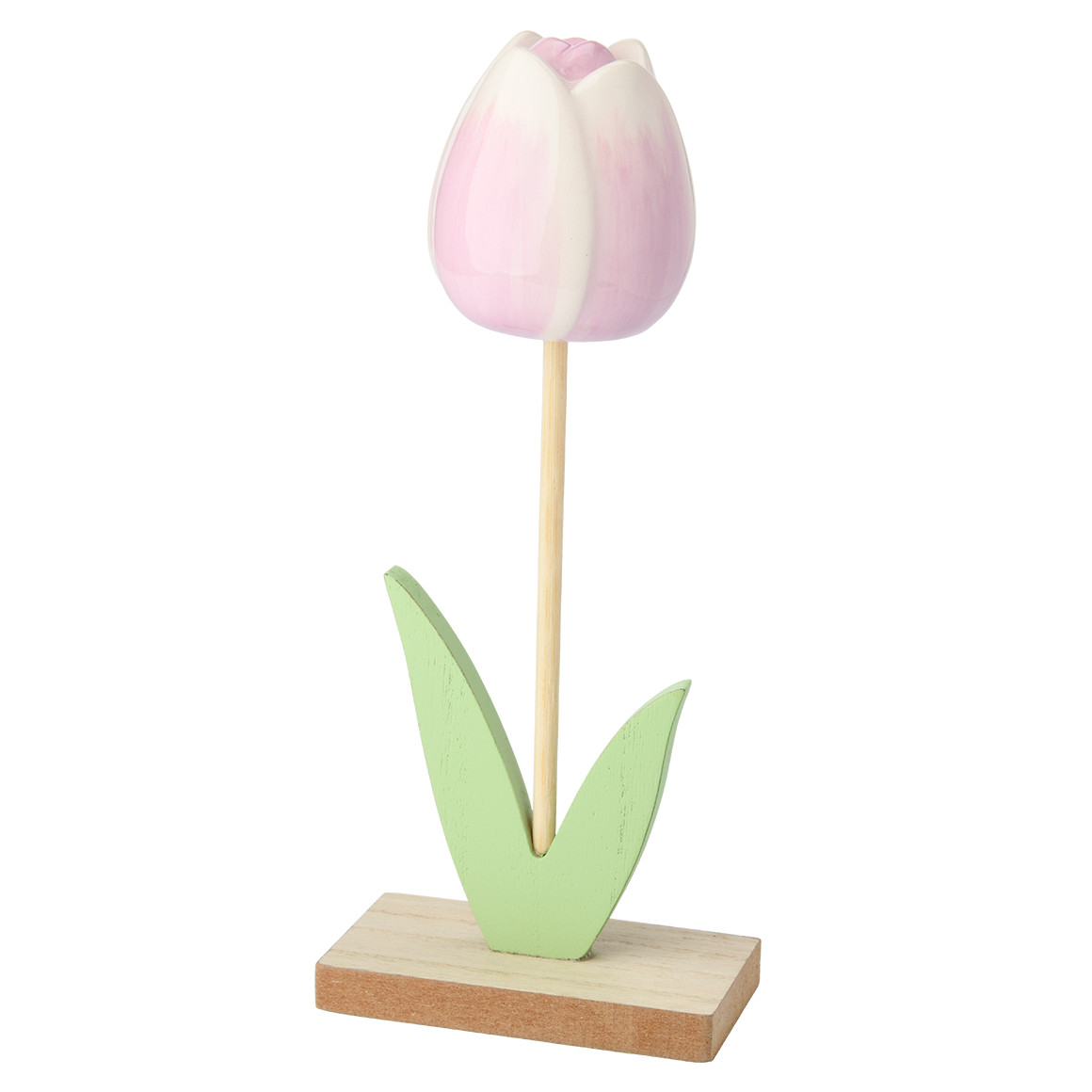 Deko-Aufsteller Tulpe mit Keramik-Blüte